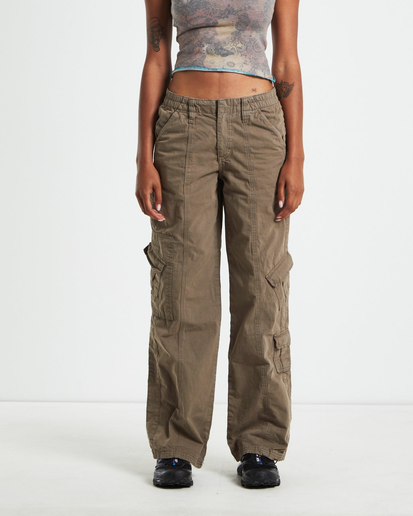 BDG Winter Y2K Cargo Pants Khaki