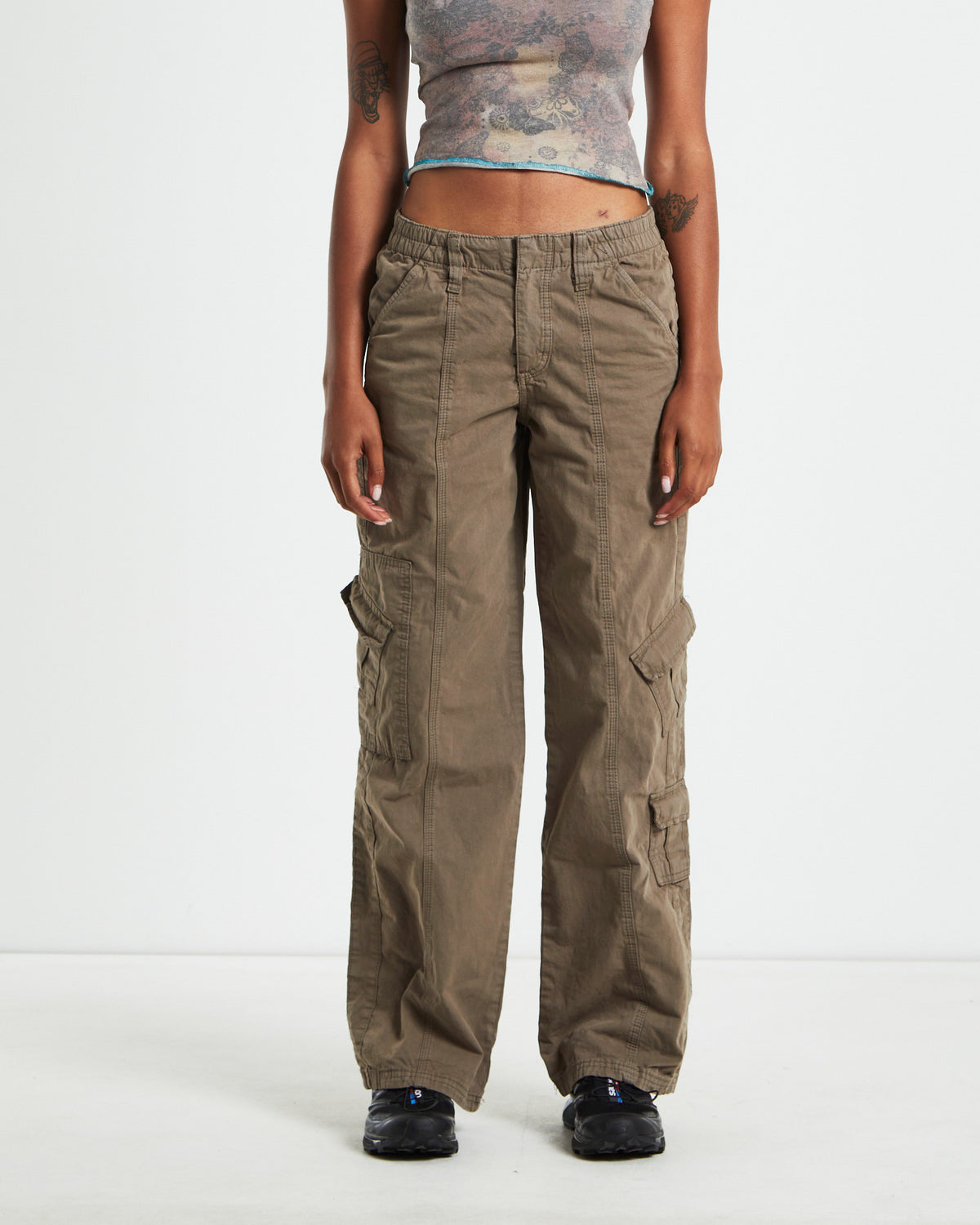 BDG Winter Y2K Cargo Pants Khaki KHAKI