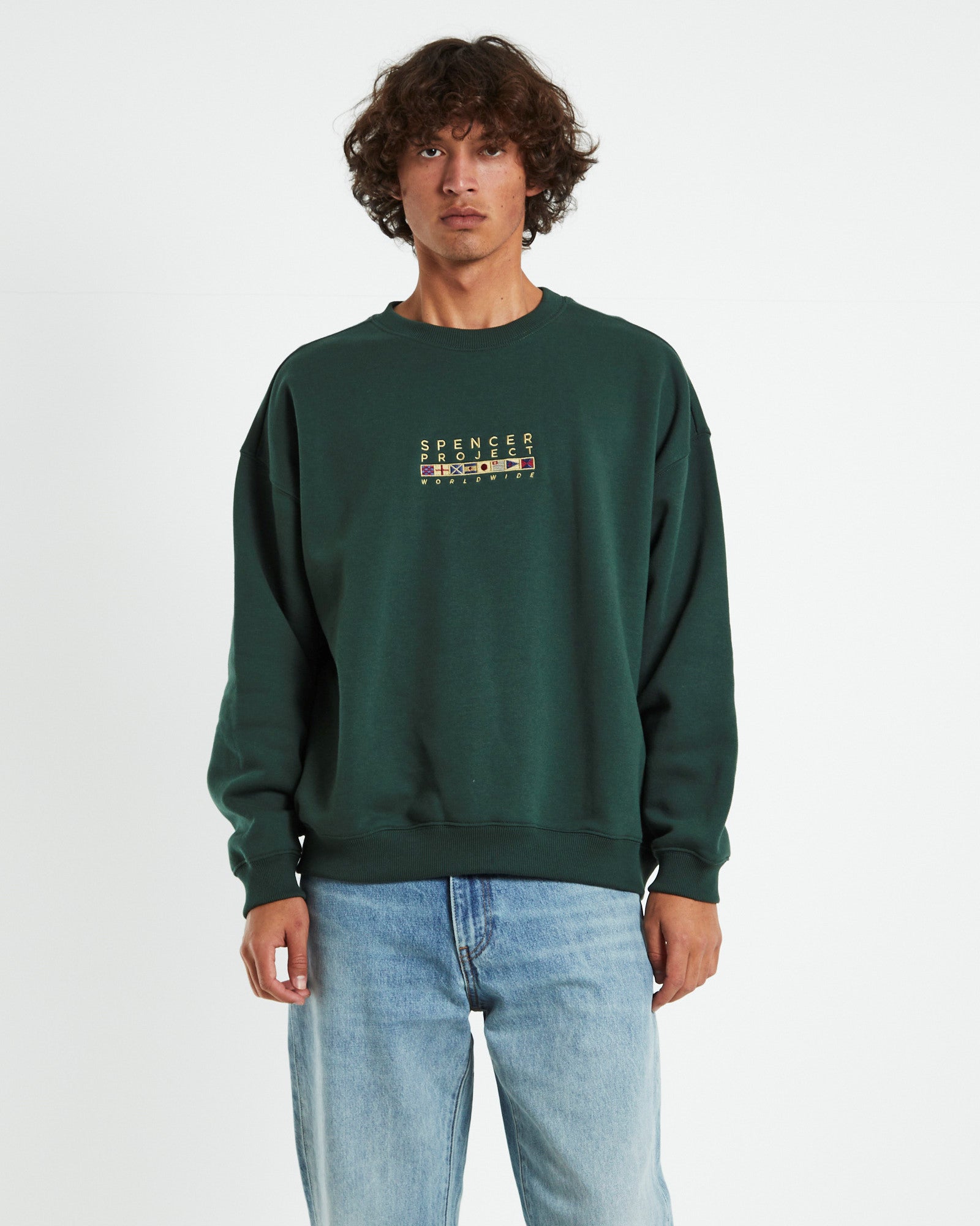 Regatta Crew Neck Jumper Bottle Green GREEN