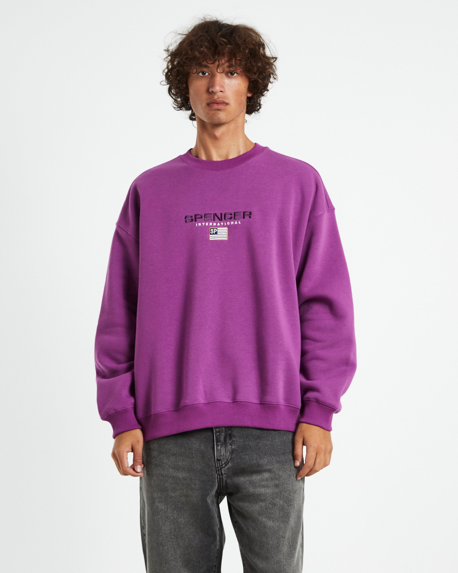 International Crew Neck Grape Purple PURPLE