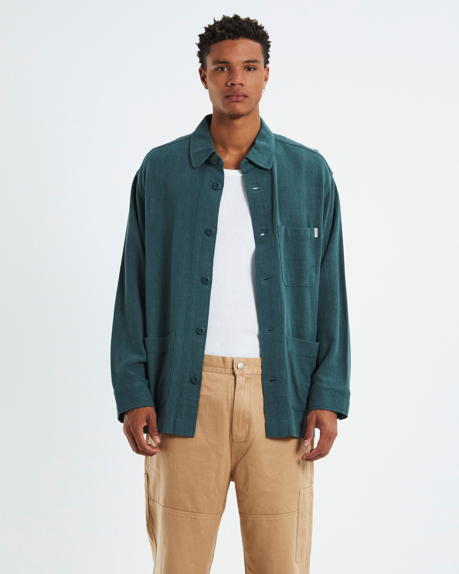 Wilson Textured Chore Jacket Green GREEN