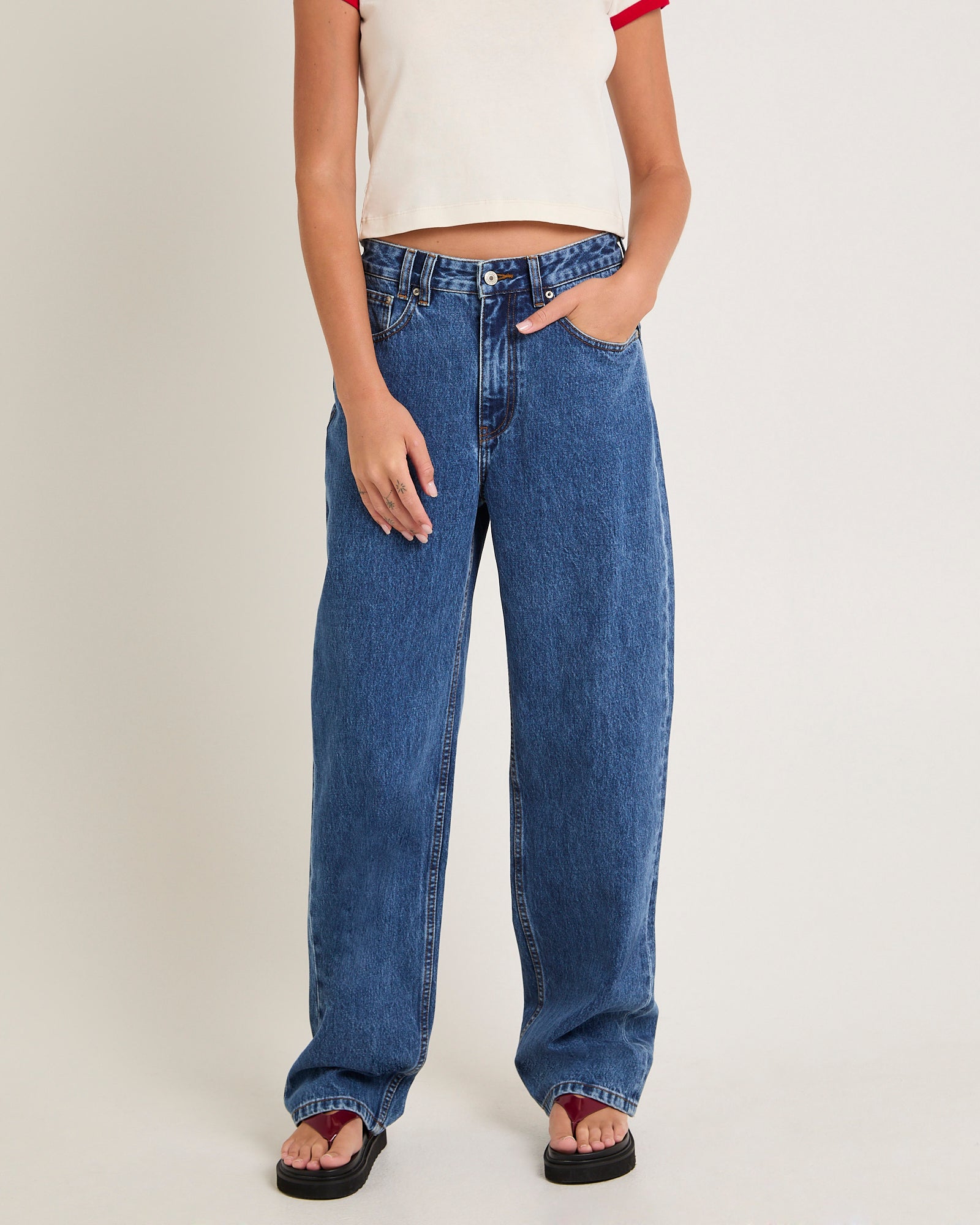 Bobby Baggy Dad Jeans MOODY BLUE