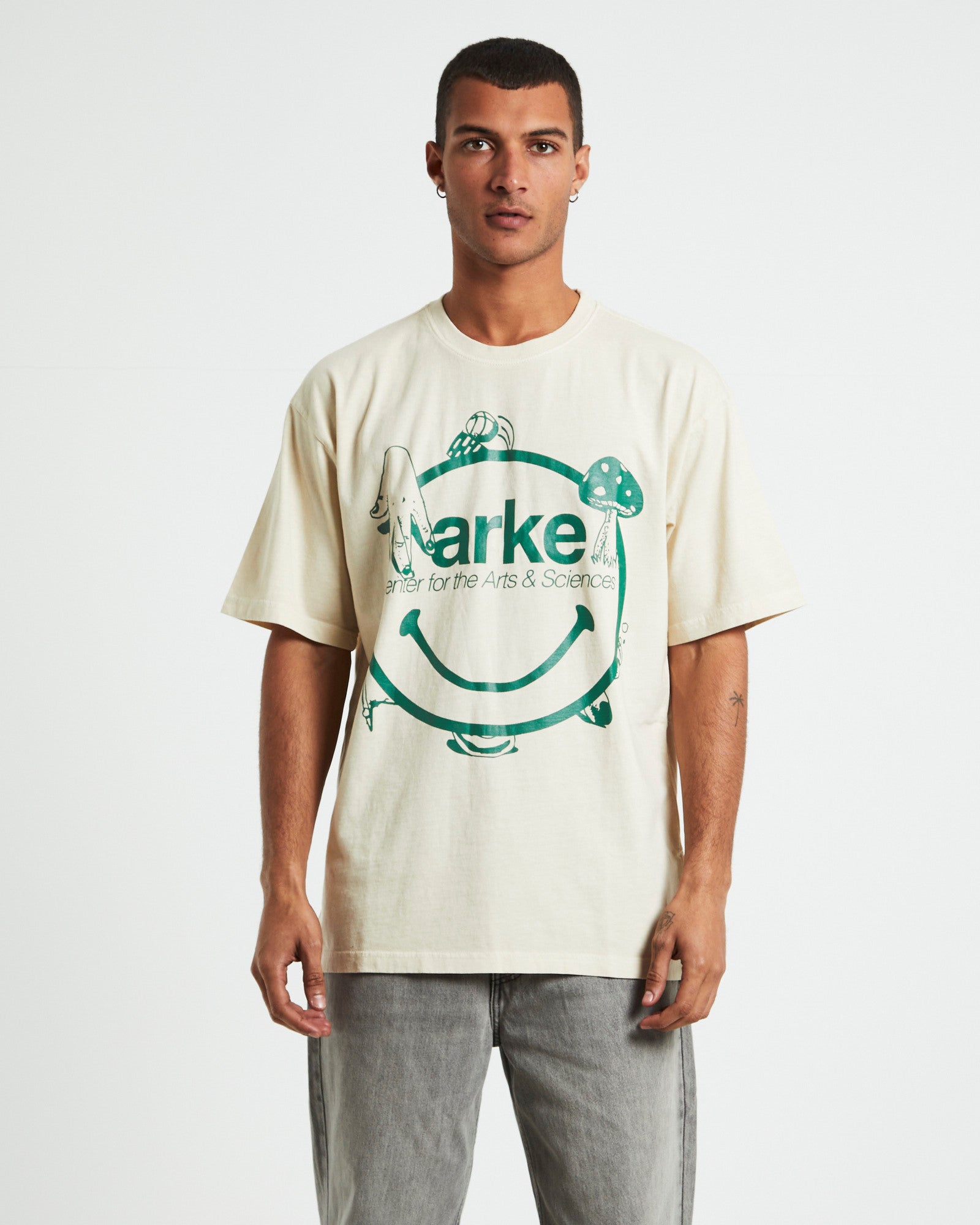 Smiley Arts & Sciences T-shirt Sand NATURAL