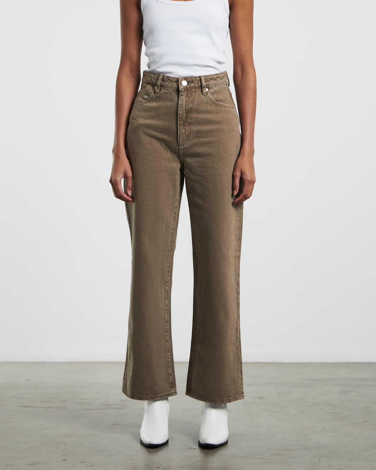 Heidi Jeans Ankle Mink Brown