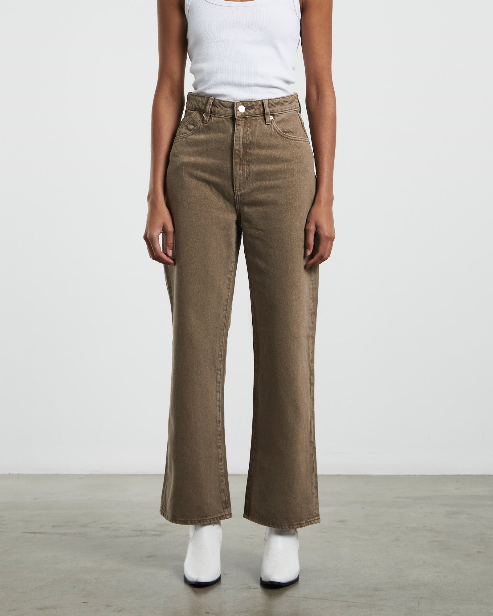 Heidi Jeans Ankle Mink Brown BROWN