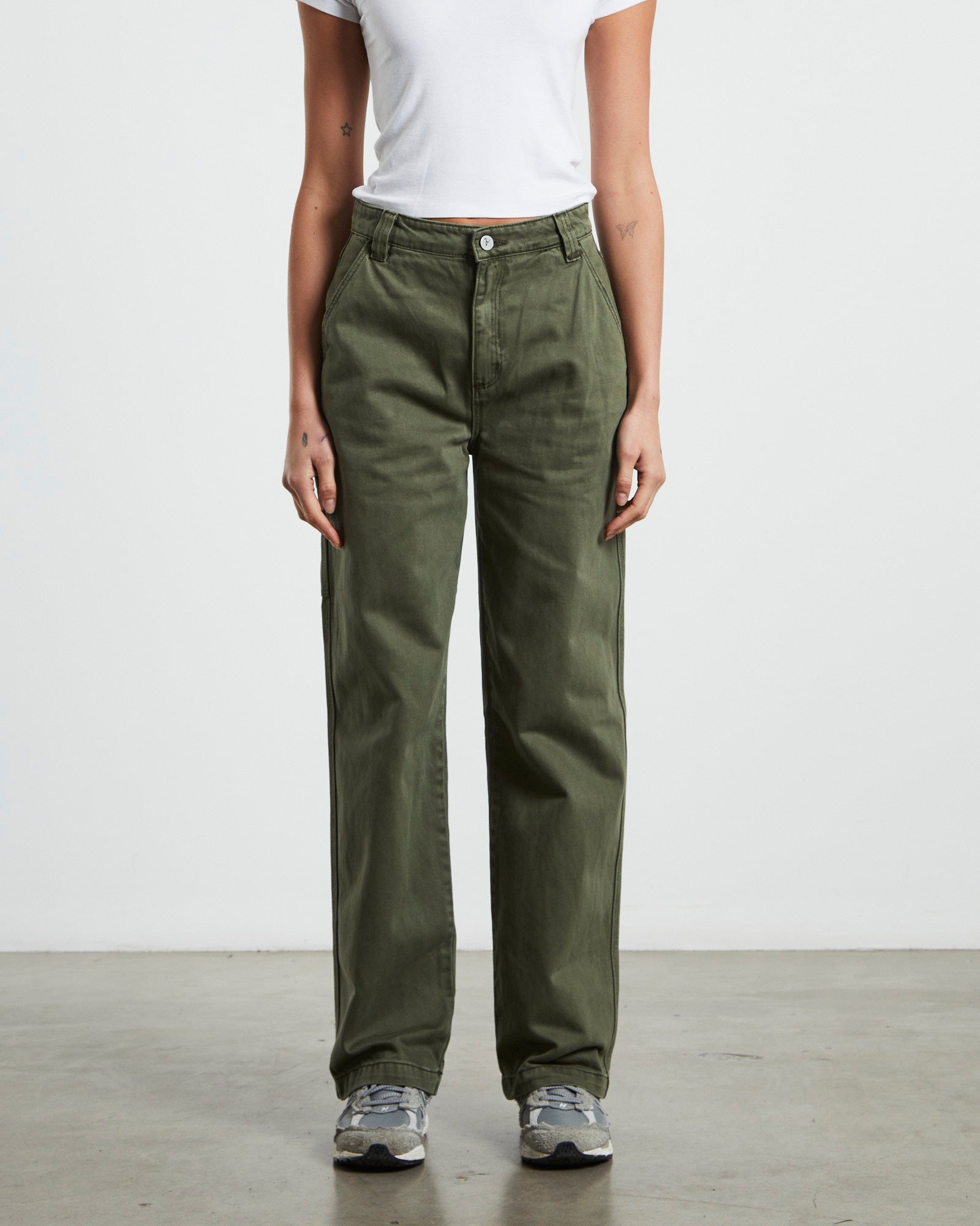 A Carrie Carpenter Jeans Army Green GREEN