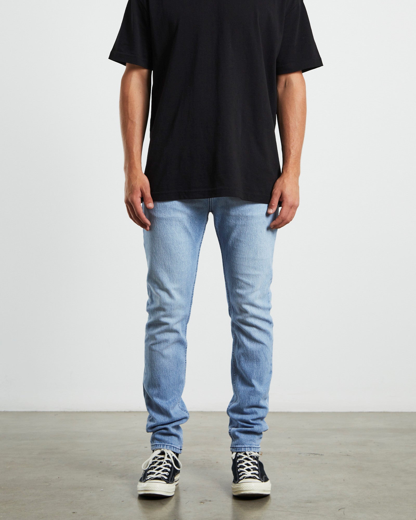Stinger Skinny Denim Jeans Stone Bleach DENIM