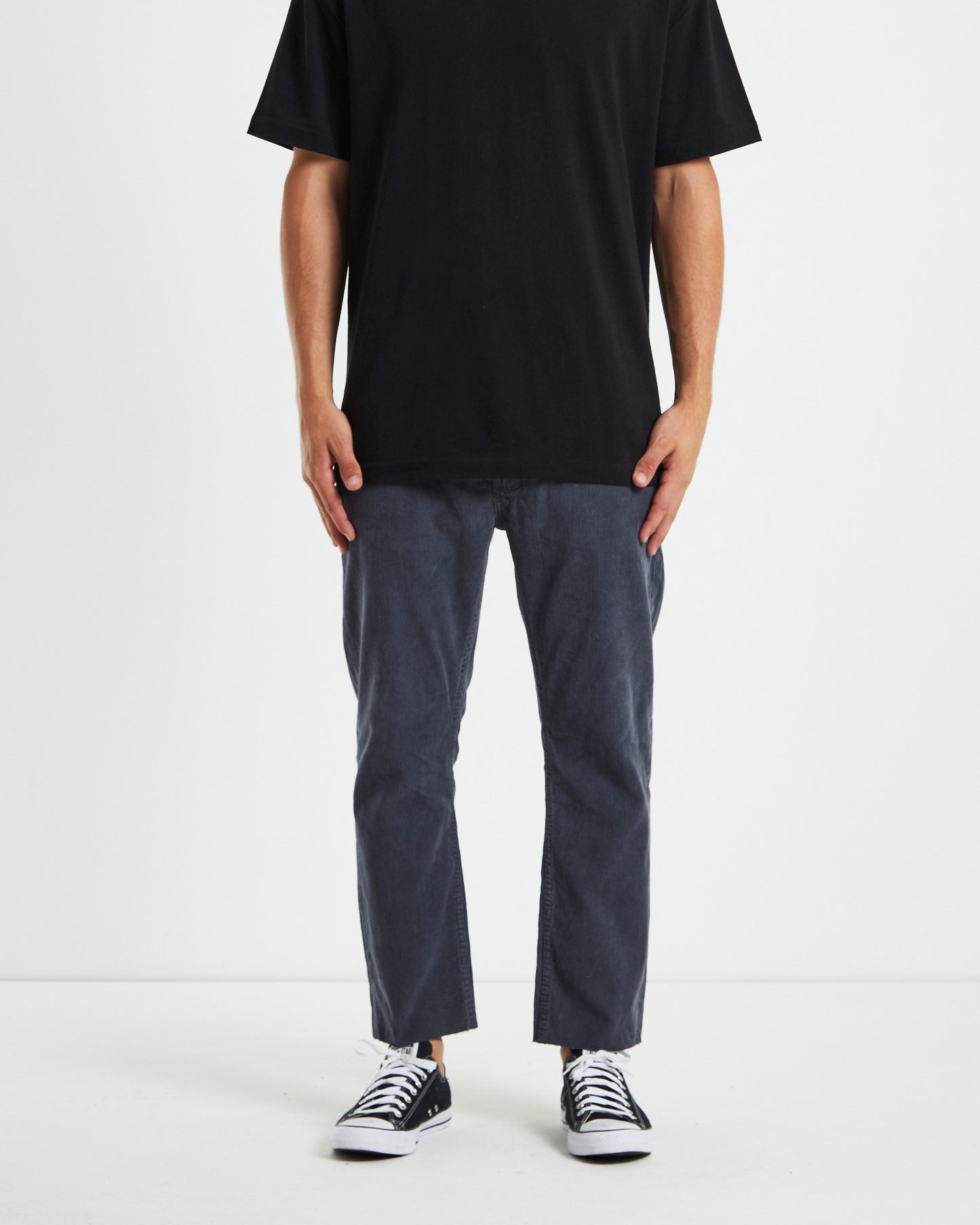 Relaxo Chop Cord Pants Petrol Grey