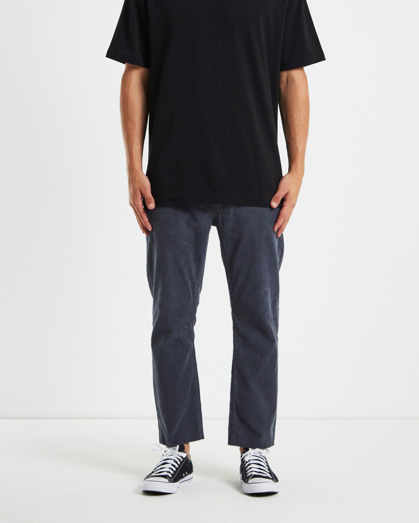 Relaxo Chop Cord Pants Petrol Grey GREY
