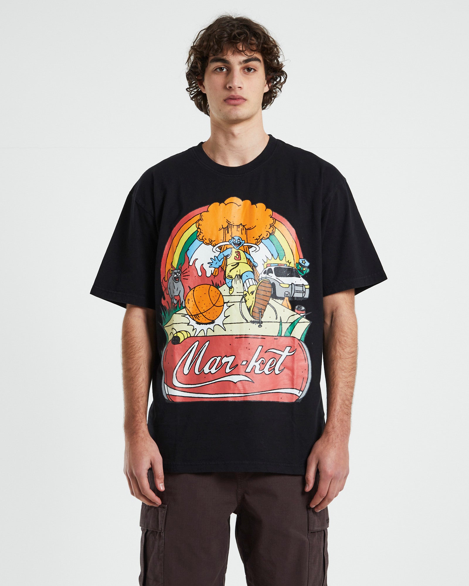 Good Day Short Sleeve T-Shirt in Vintage Black BLACK