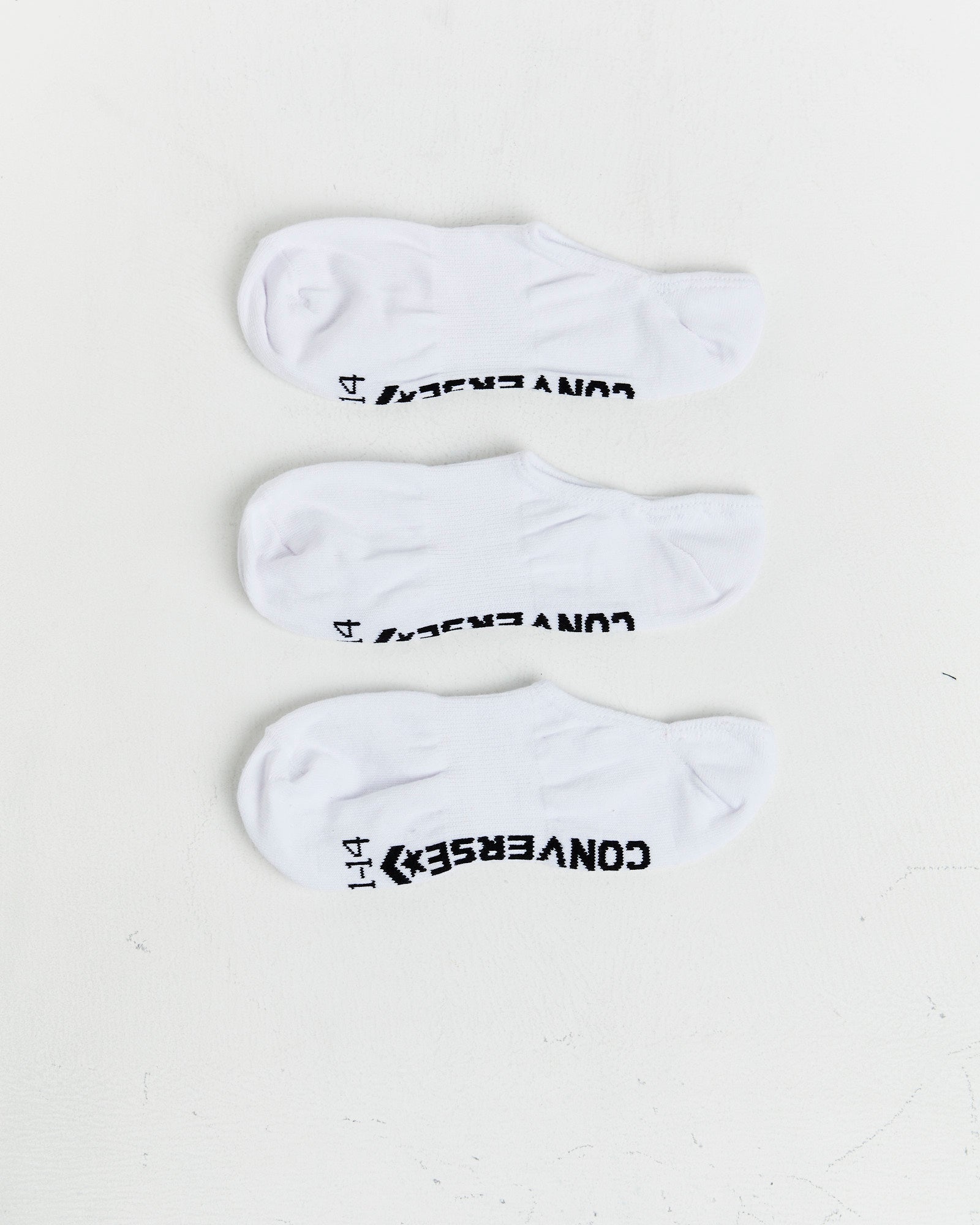 Invisible Socks 3 Pack in White WHITE