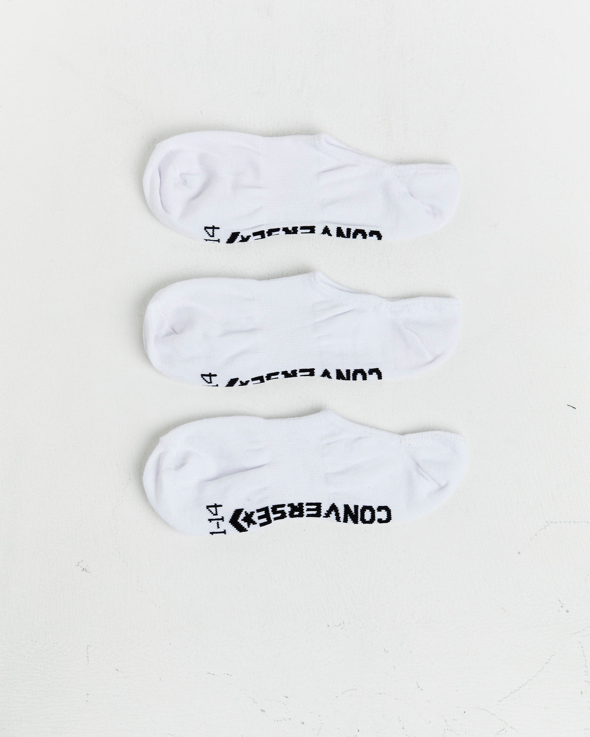 Invisible Socks 3 Pack in White WHITE