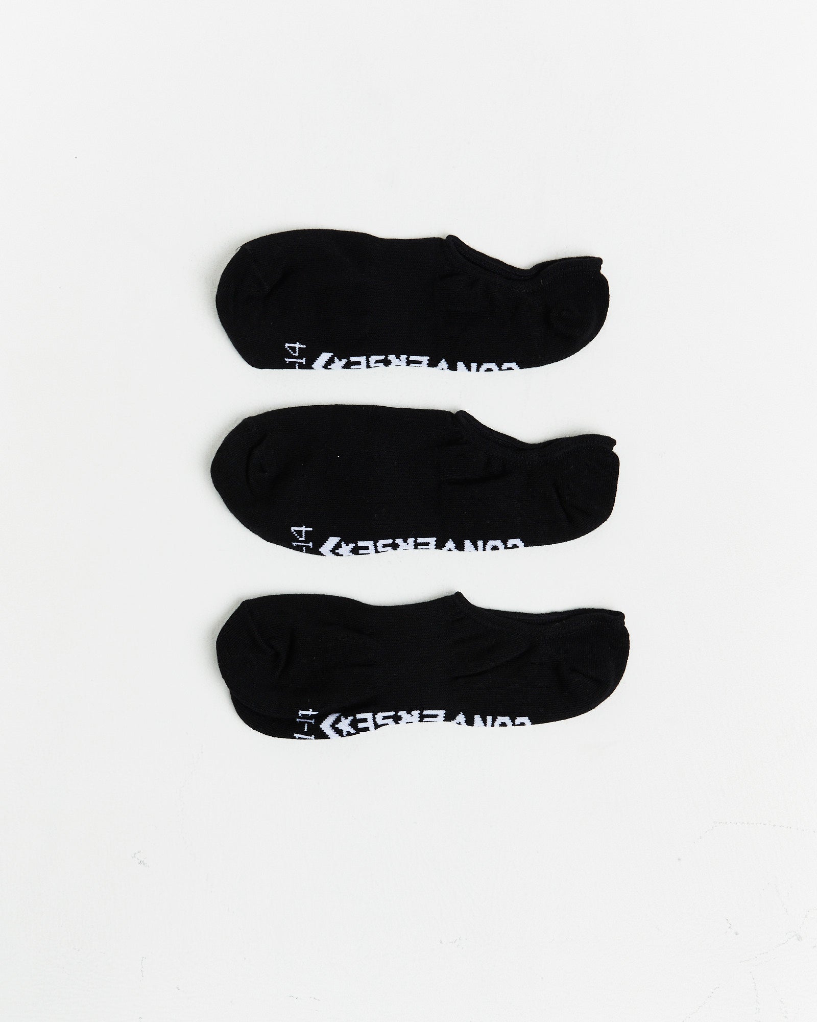 Invisible Socks 3 Pack in Black BLACK