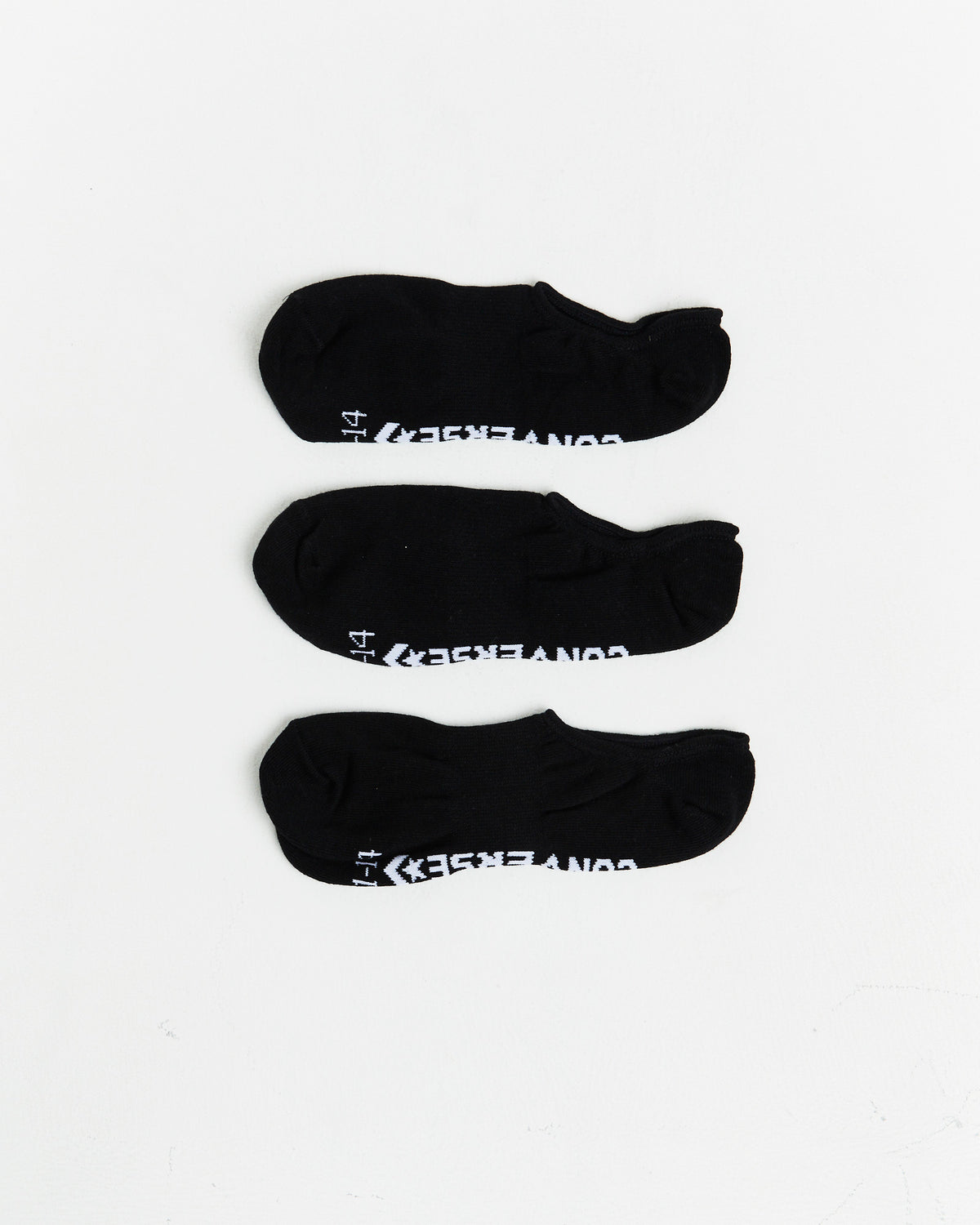 Invisible Socks 3 Pack in Black BLACK