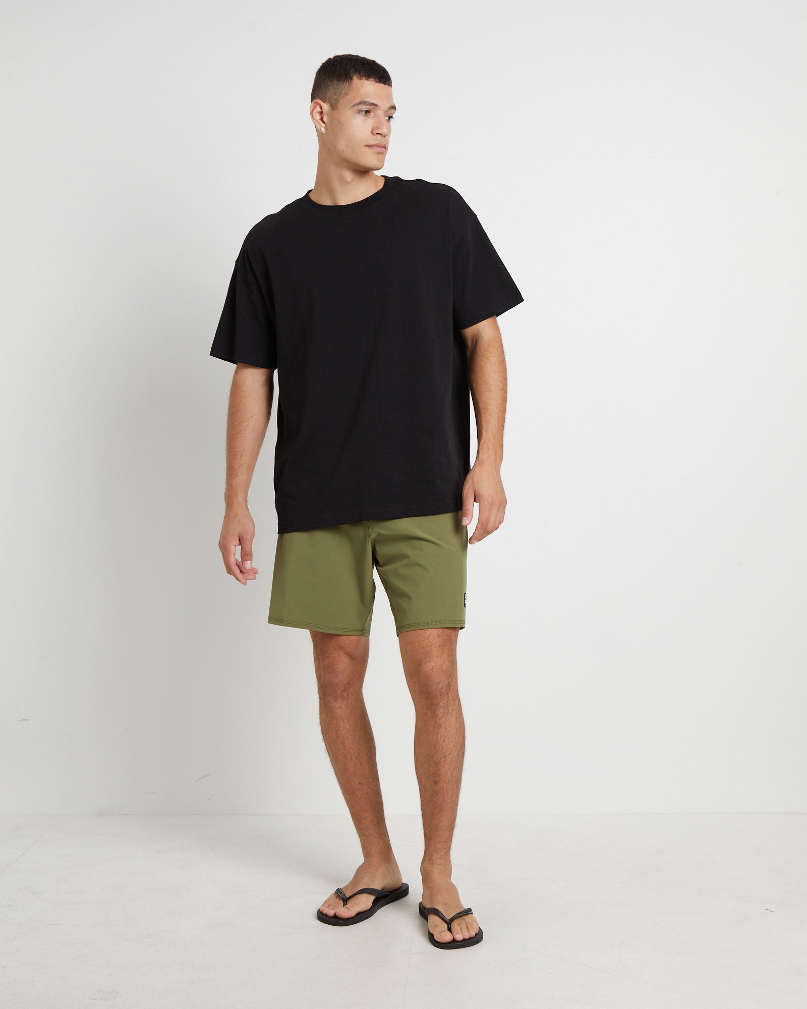 Dope Machine 18" 50-30 Boardshort in Army Green