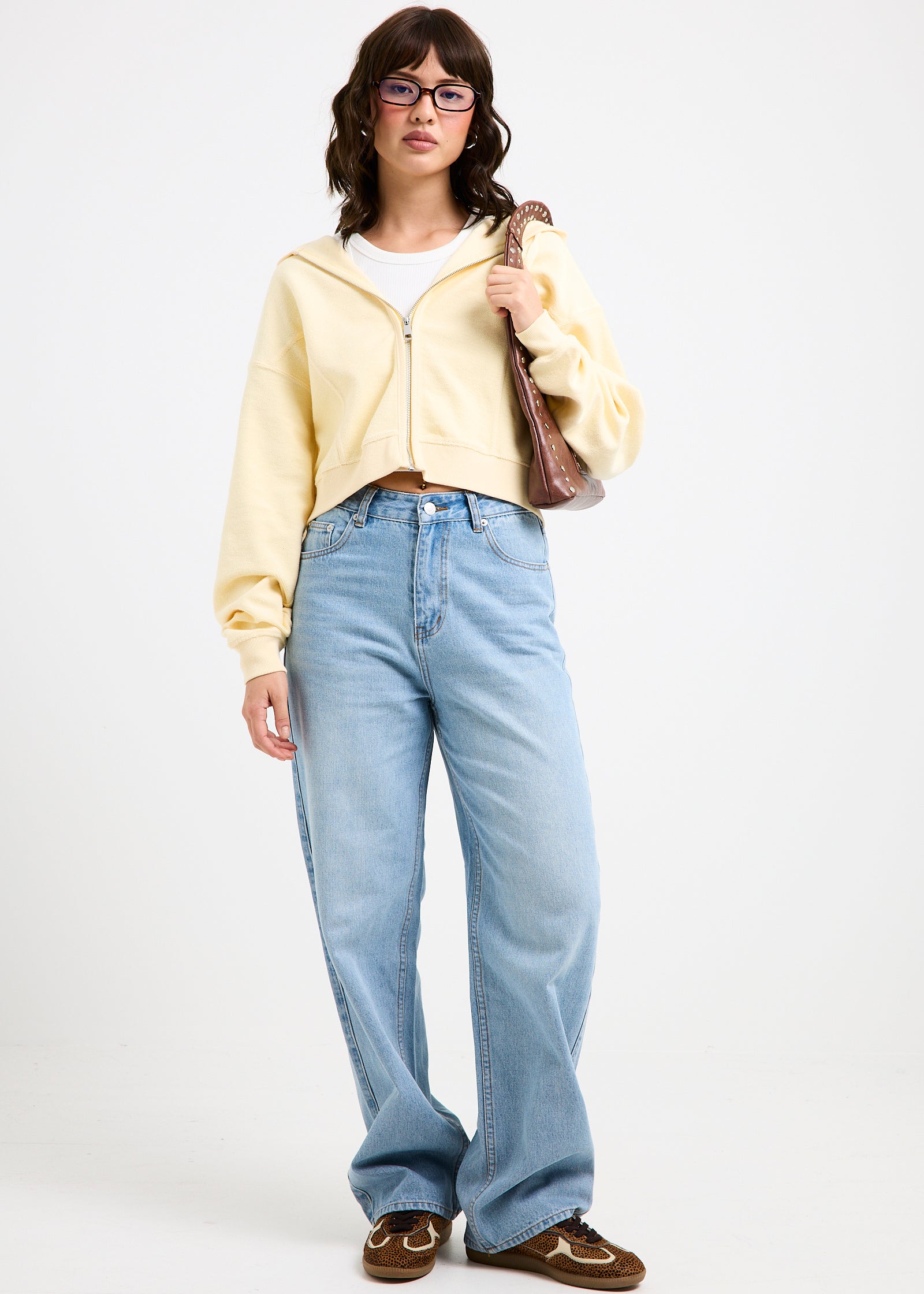 Tayla High Straight Denim Jeans OCEAN BLUE