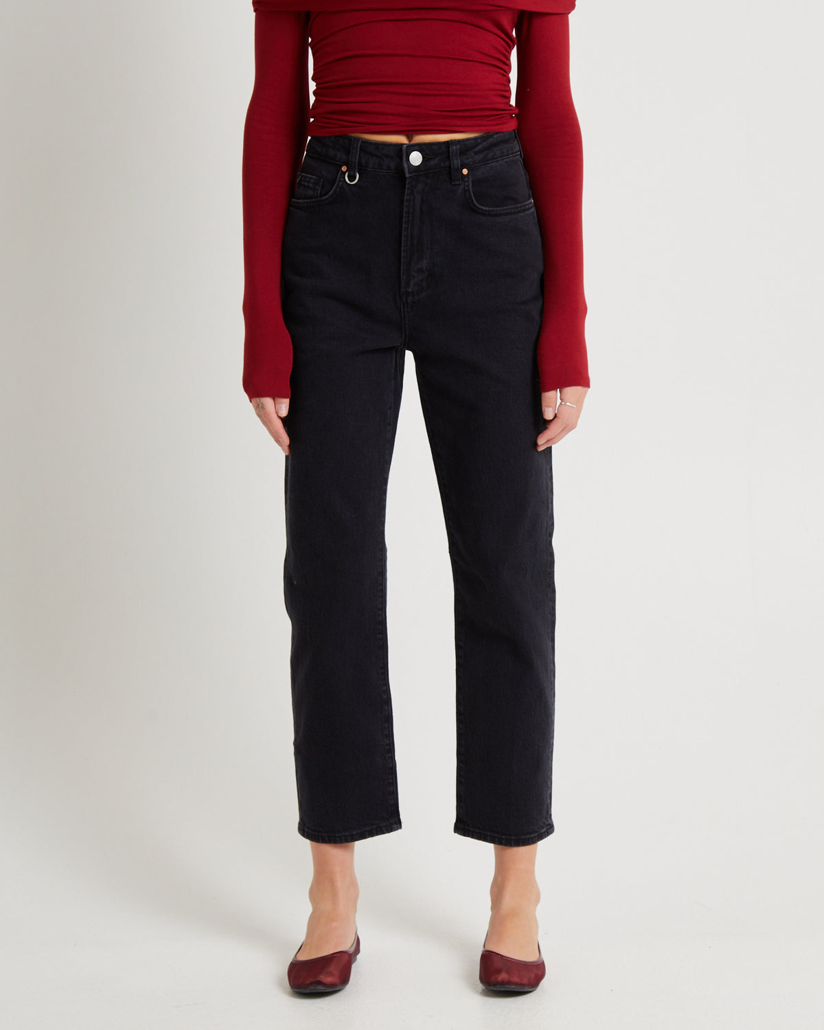 Nico Straight Denim Jeans Blackout BLACKOUT