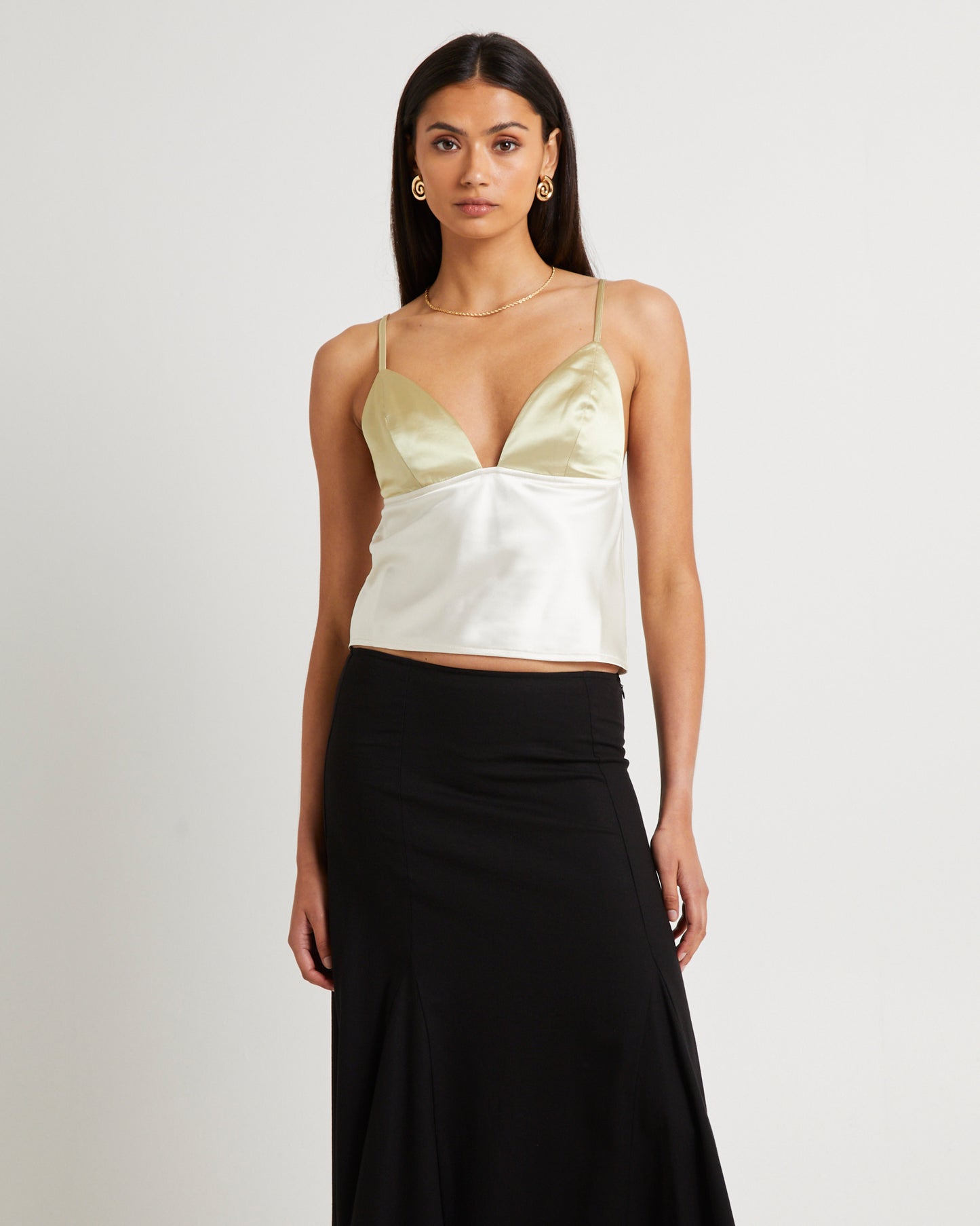Camille Contrast Slip Top BUTTERCUP CONTRAST