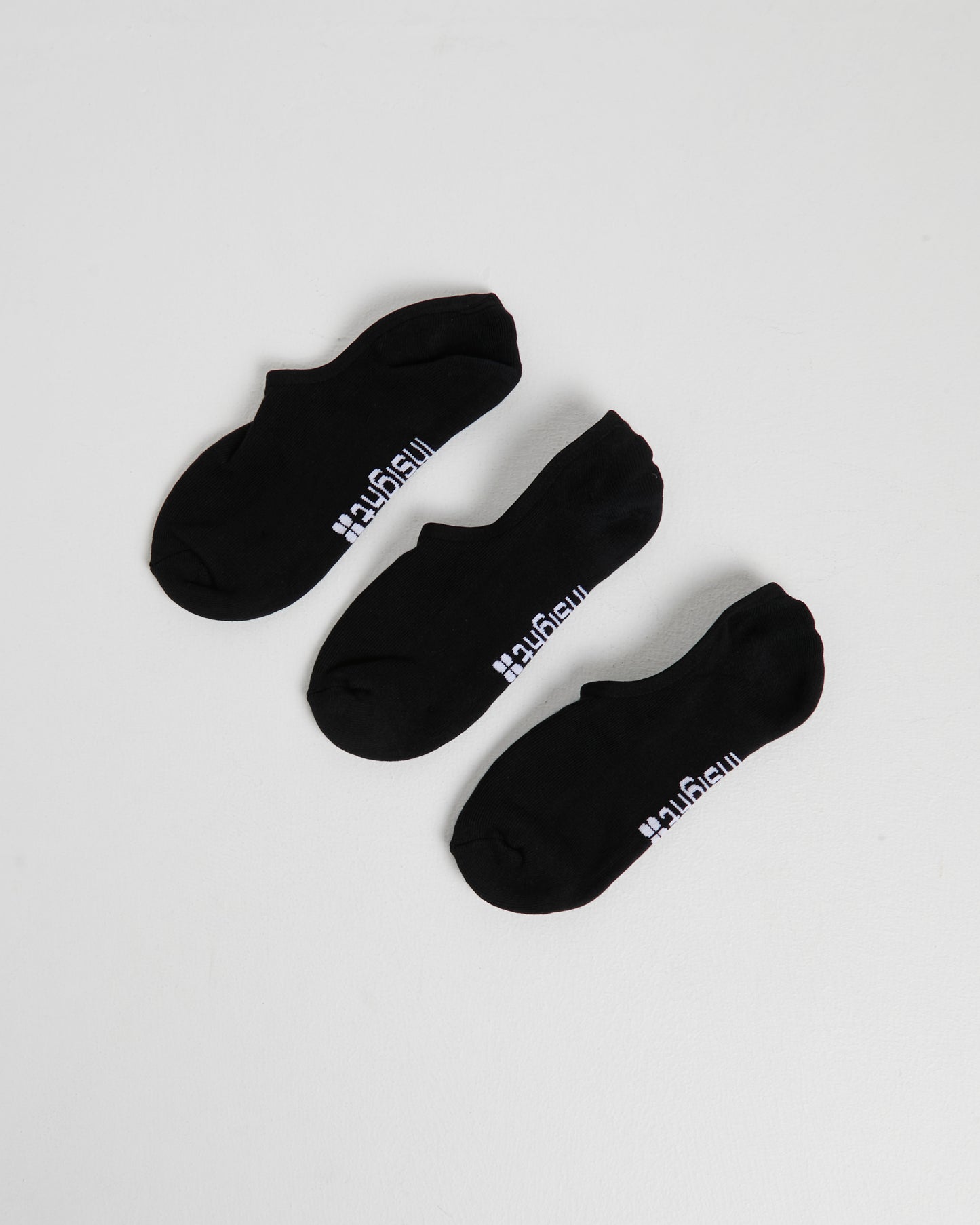 3 Pack Logo Invisible Sock BLACK