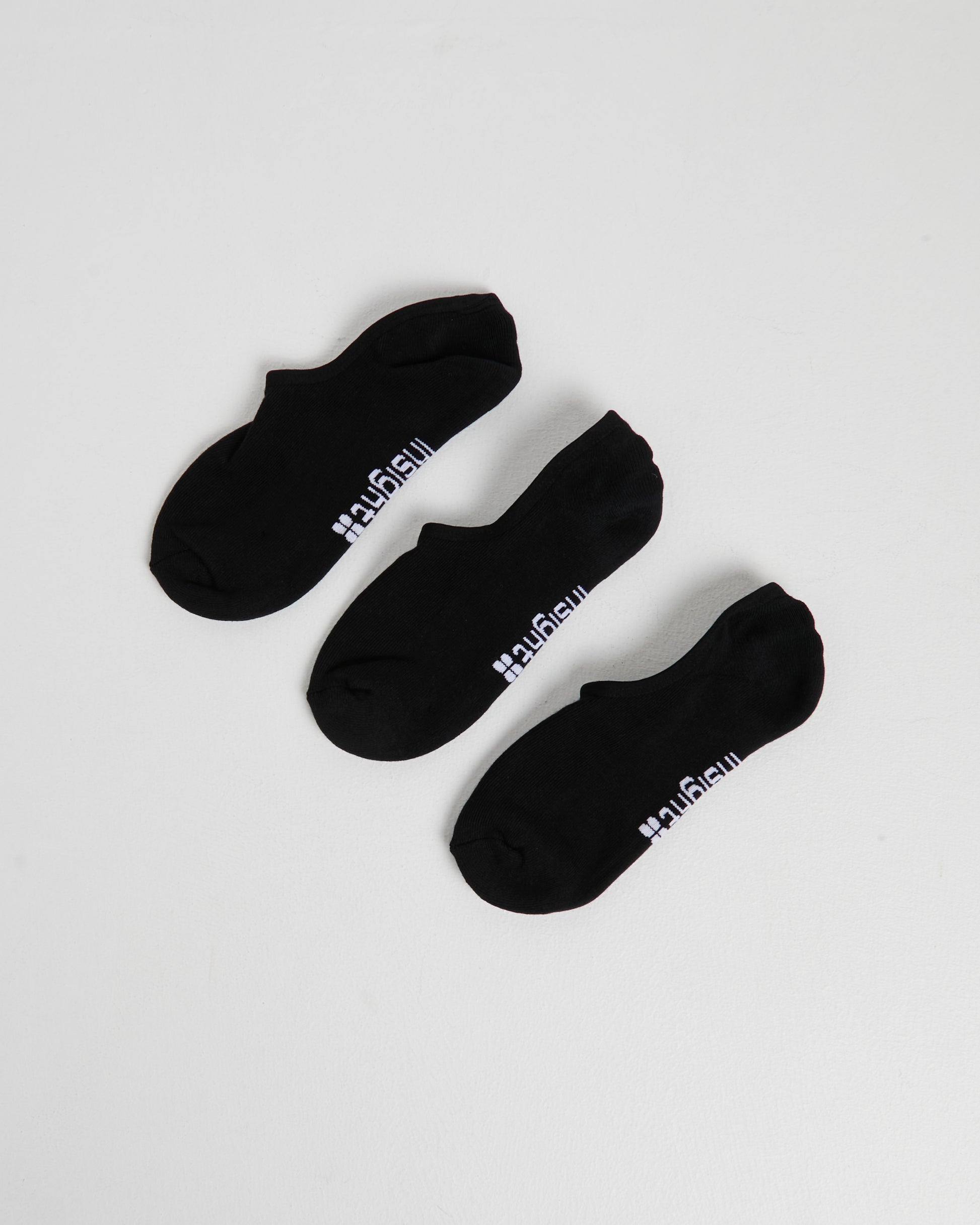 3 Pack Logo Invisible Sock BLACK