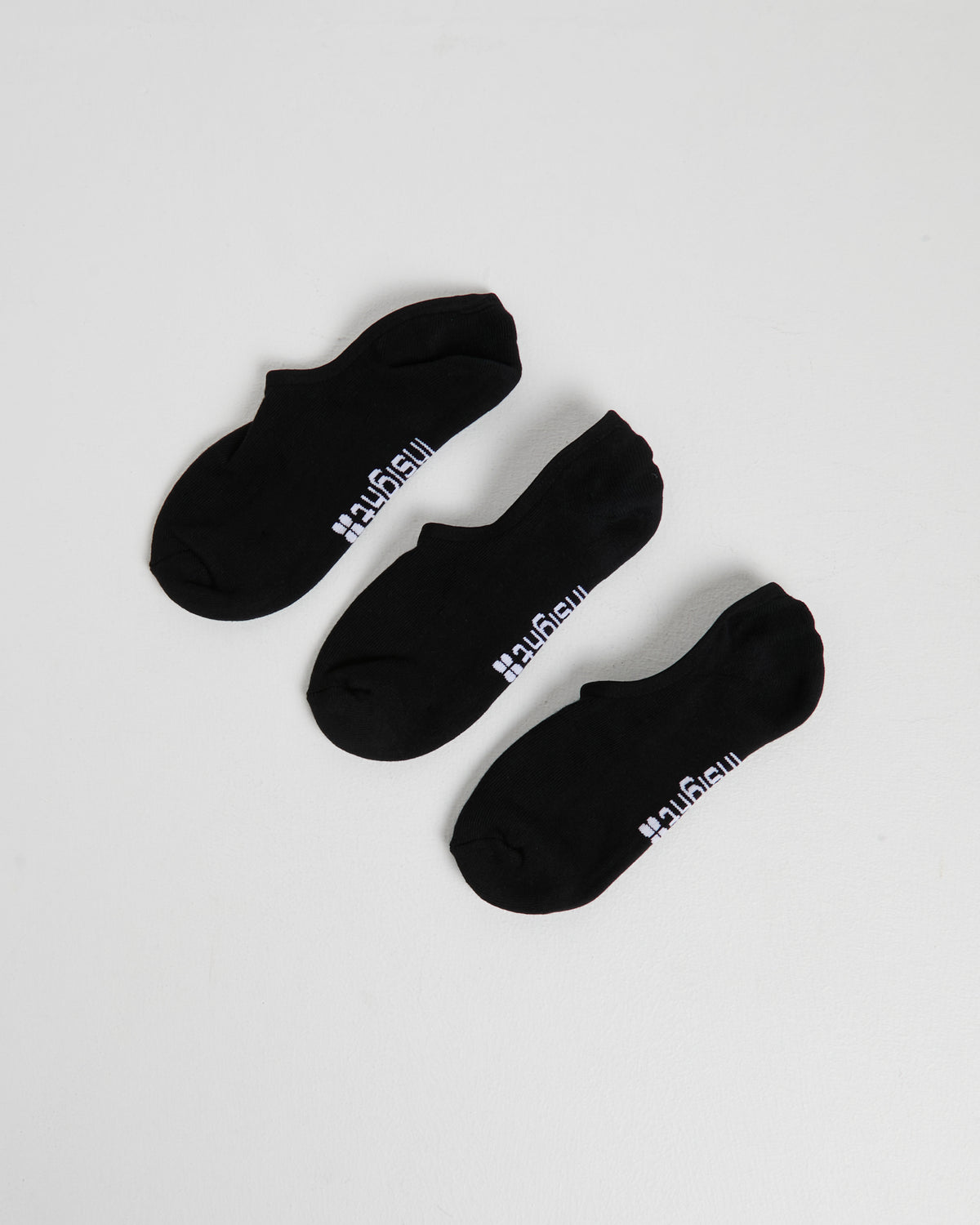3 Pack Logo Invisible Sock BLACK