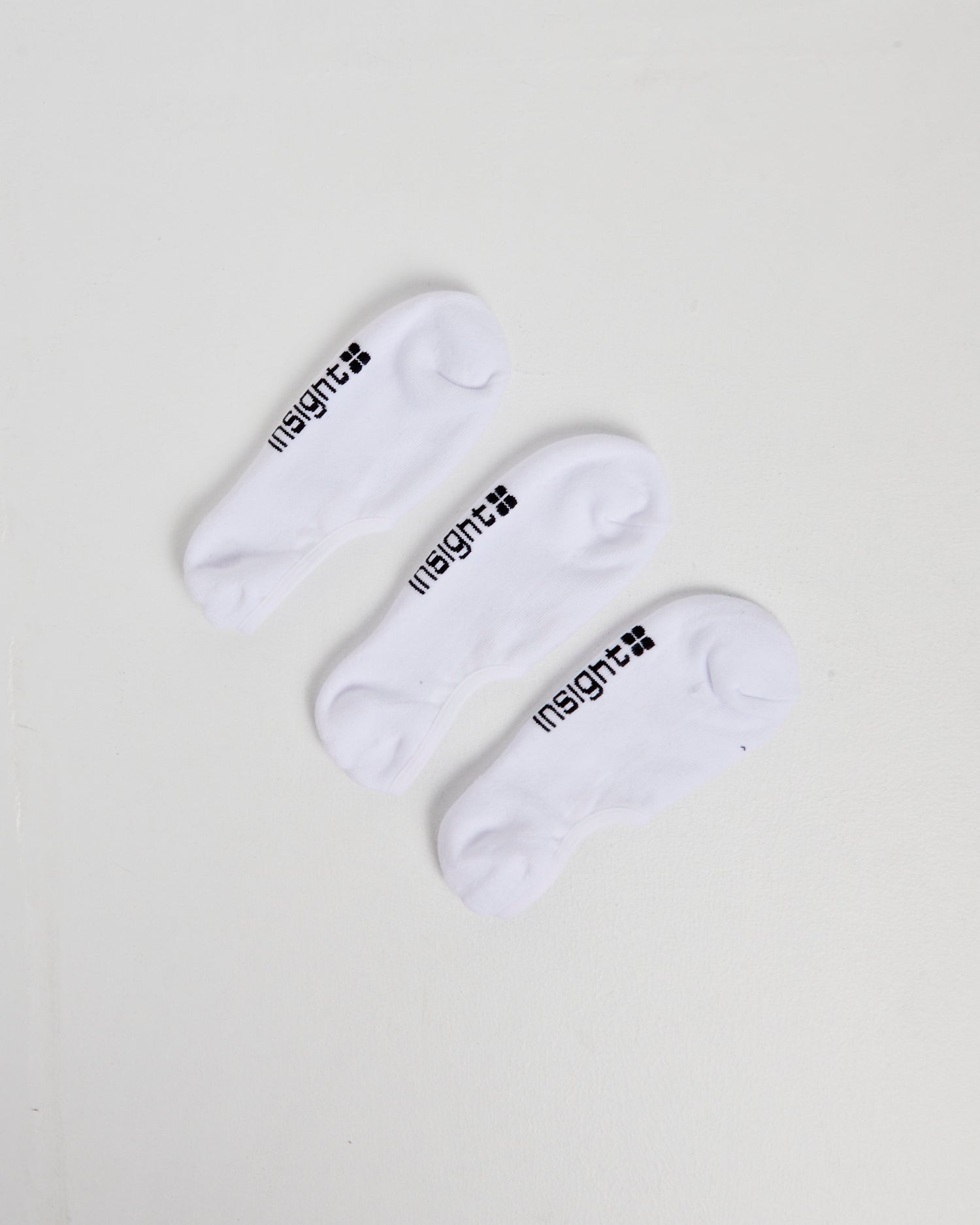 3 Pack Logo Invisible Sock WHT