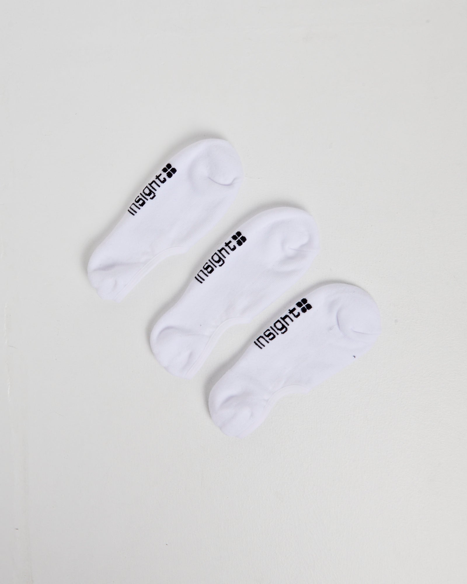 3 Pack Logo Invisible Sock WHT