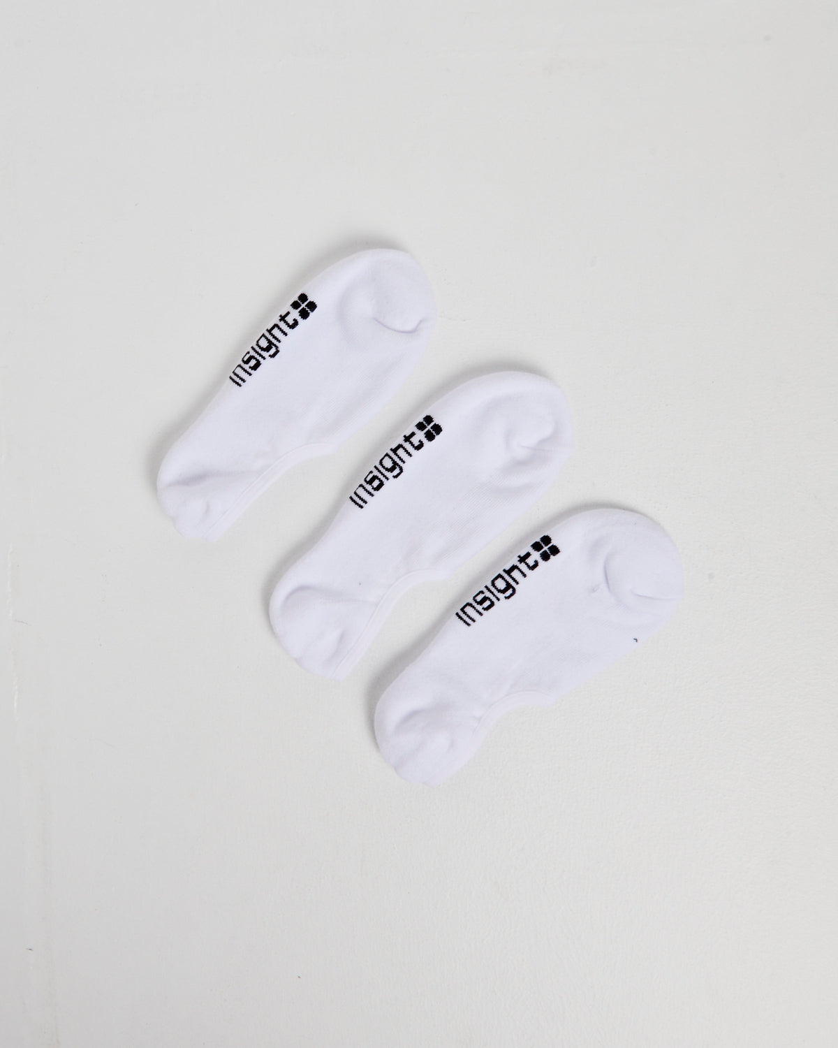 3 Pack Logo Invisible Sock WHT
