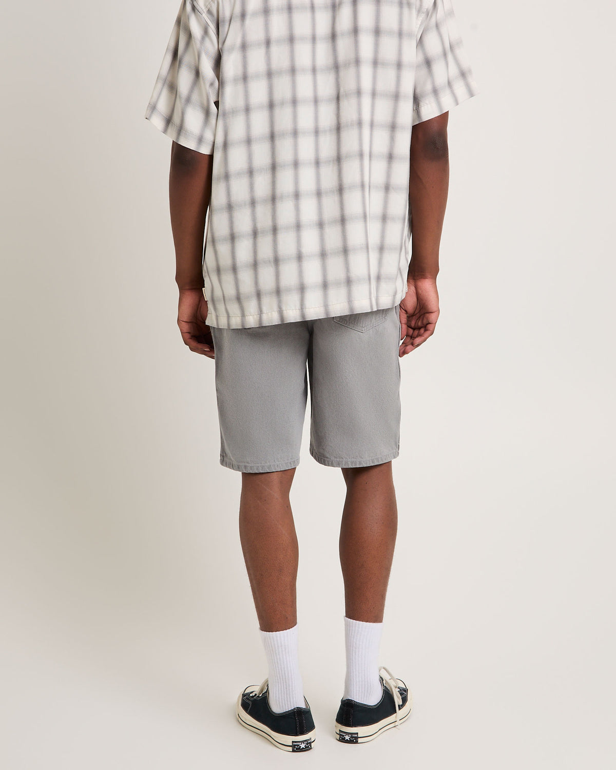 10" Denim Shorts LIGHT GREY