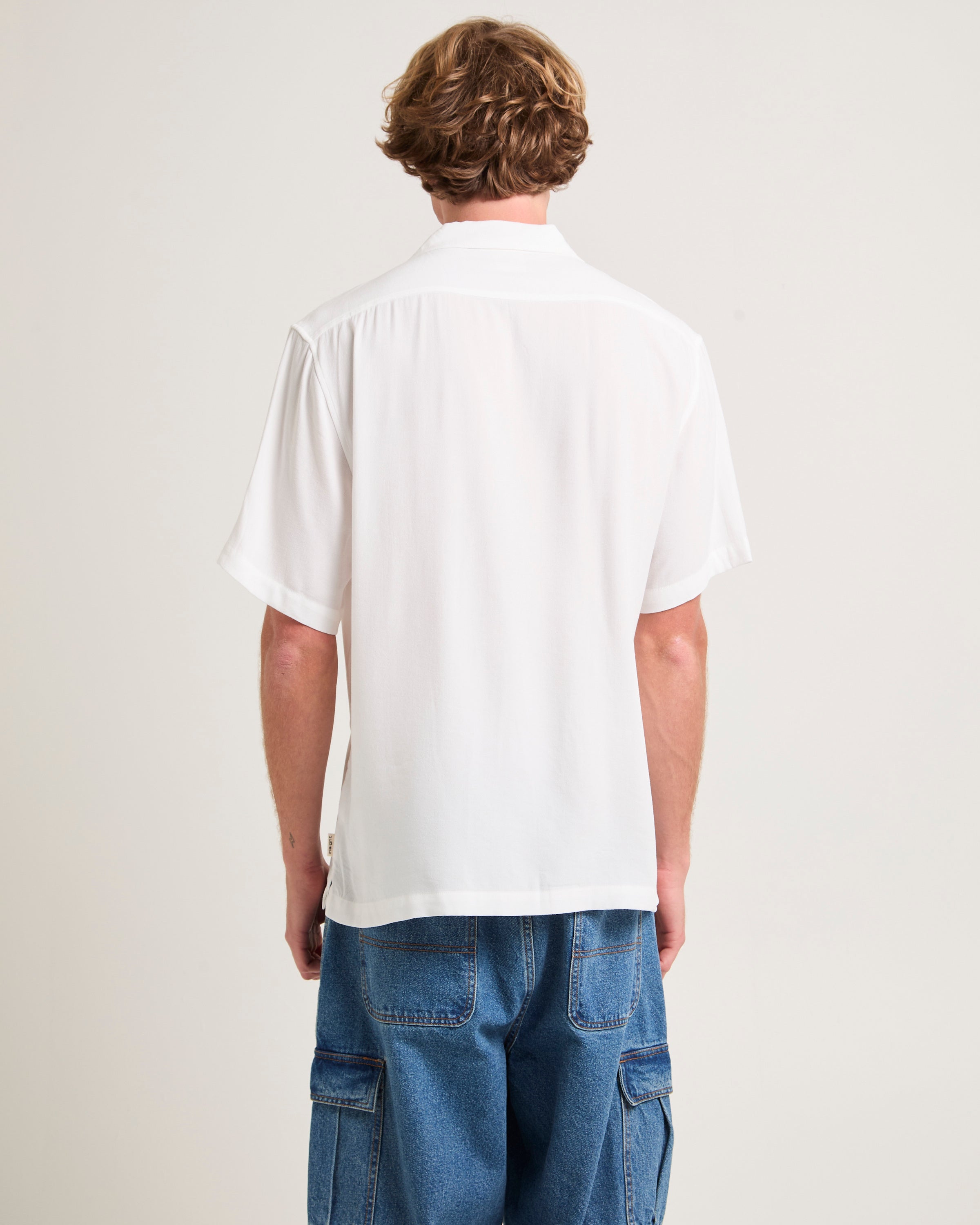 Dion Short Sleeve Resort Shirt WHITE