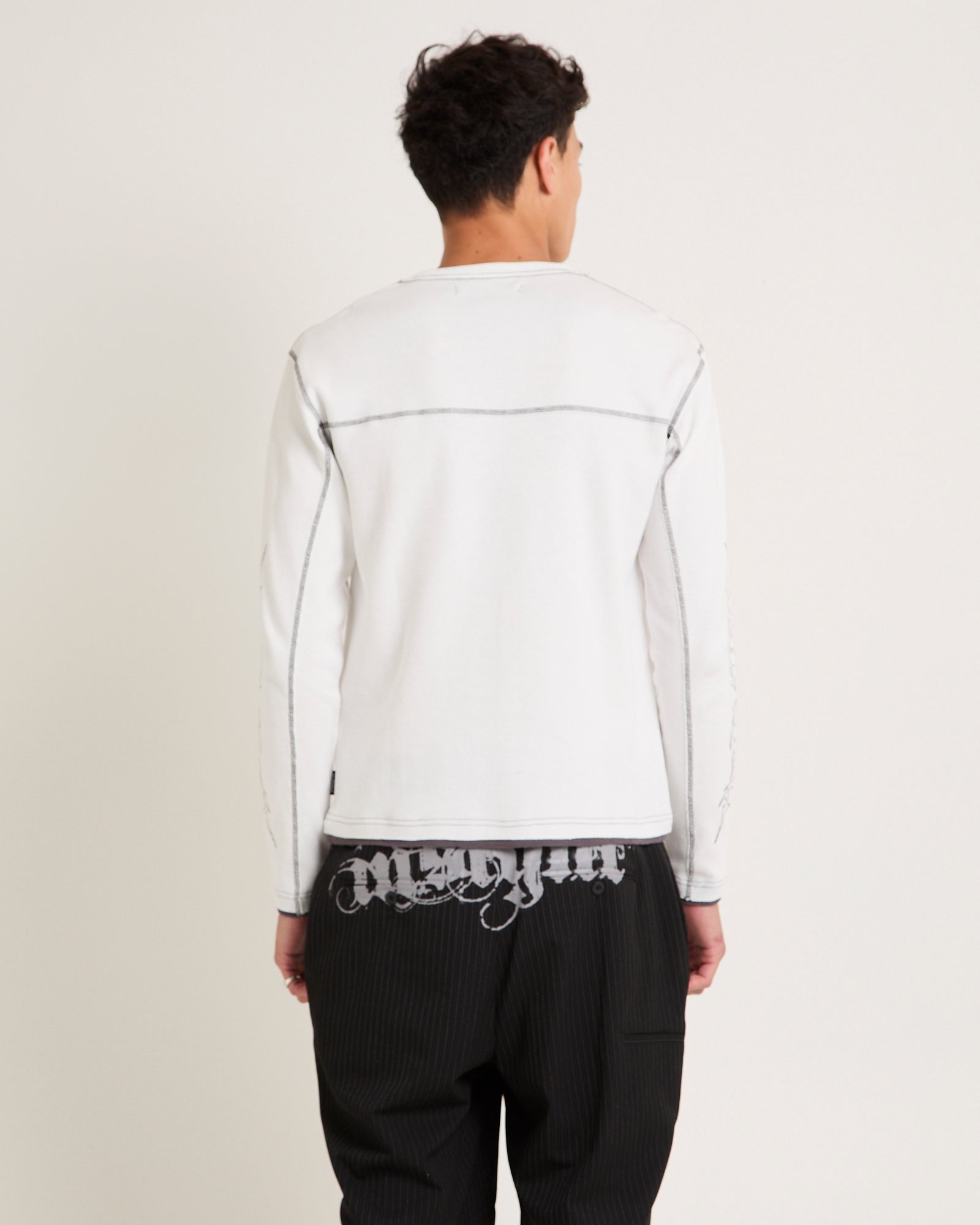 Nu Waffle Long Sleeve T-Shirt WHITE