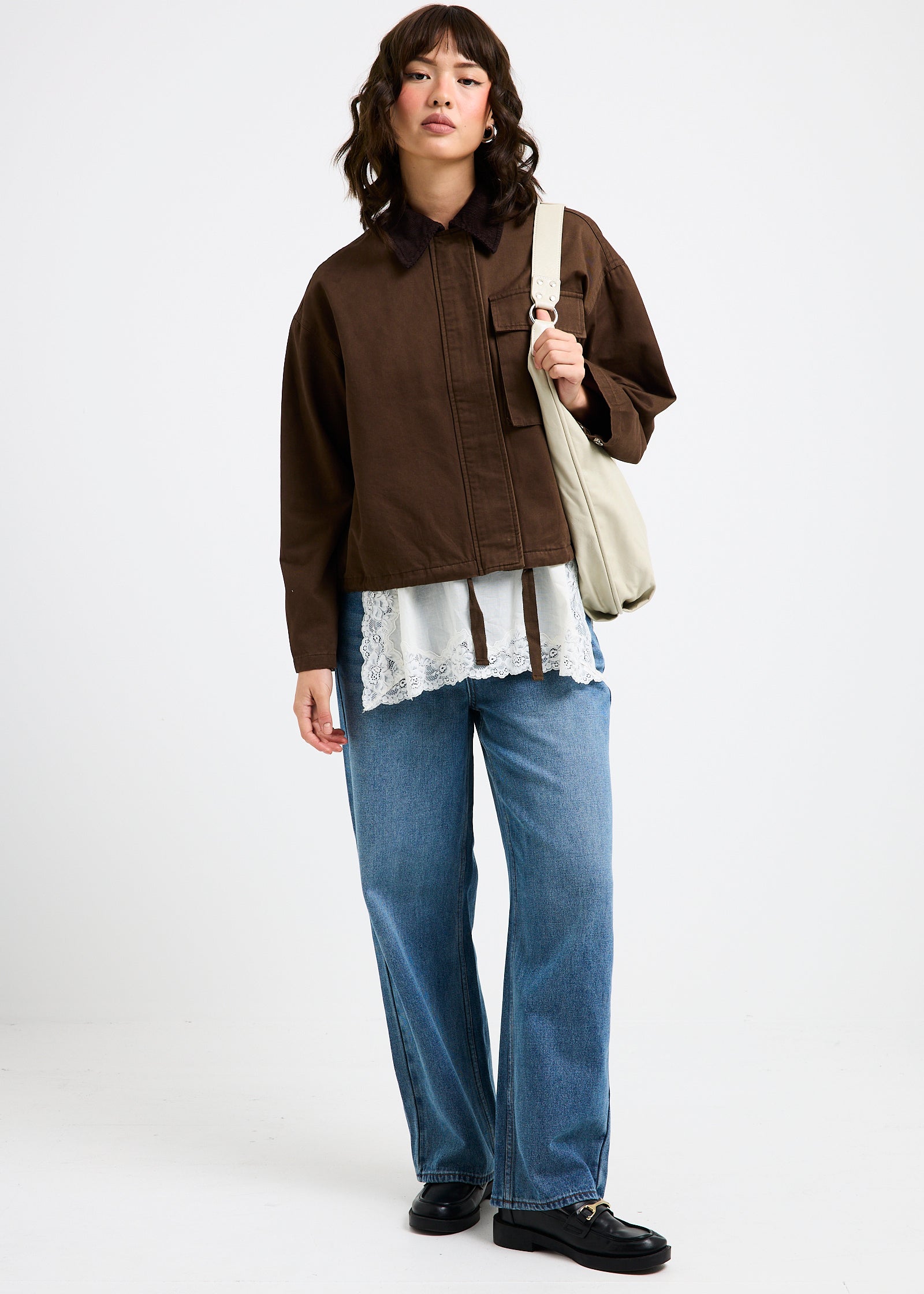 Alexa Mid Rise Denim Jeans Petite Relaxed VINTAGE BLUE