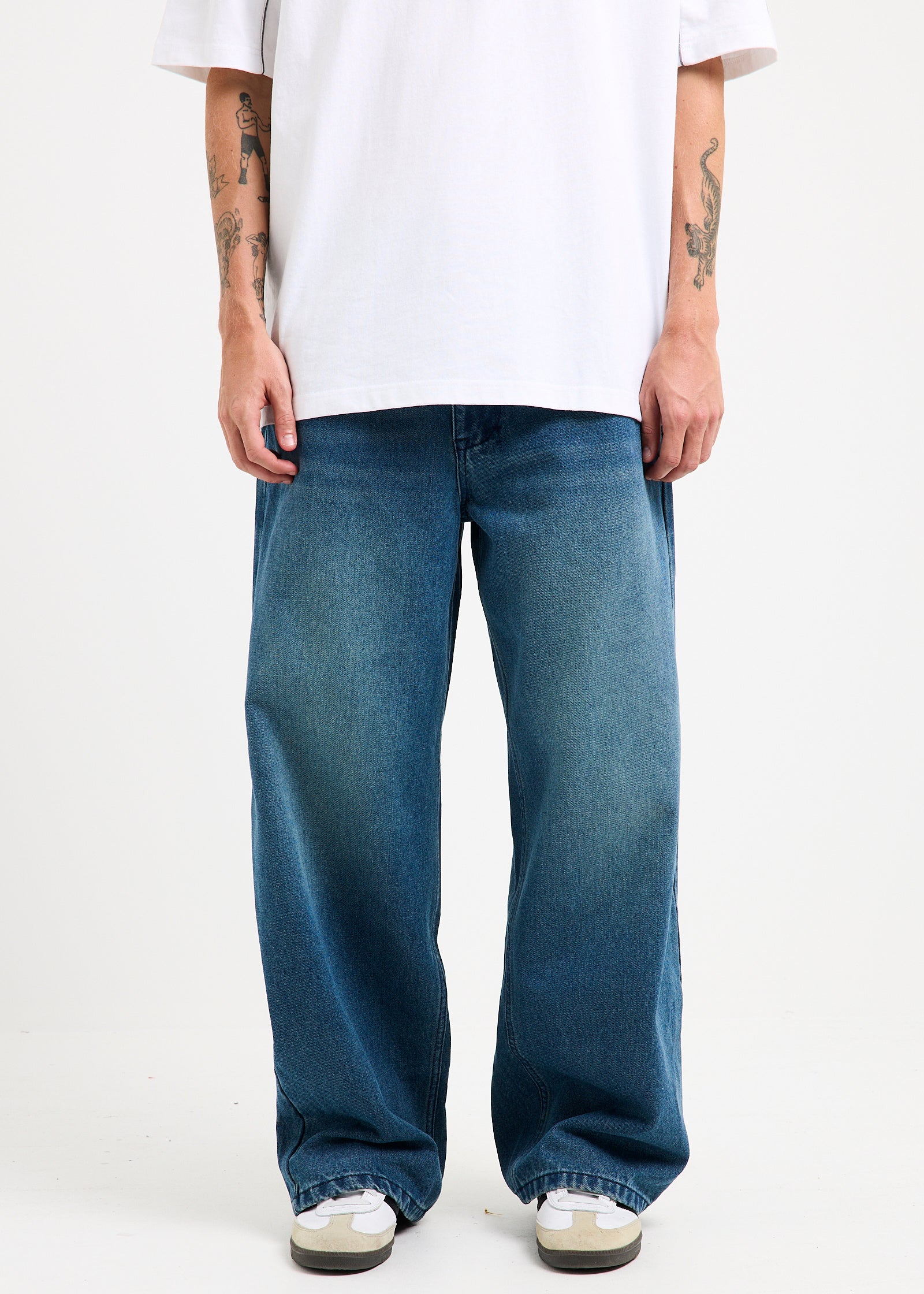 Society Baggy Denim Jeans WESTING BLUE