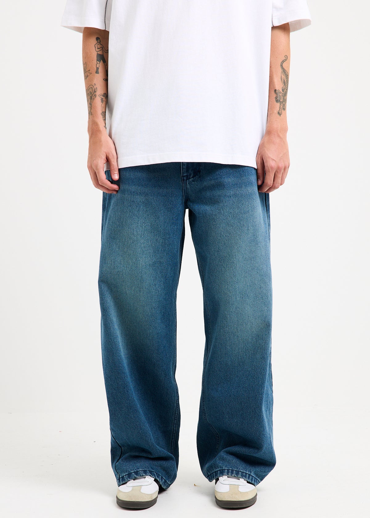 Society Baggy Denim Jeans WESTING BLUE