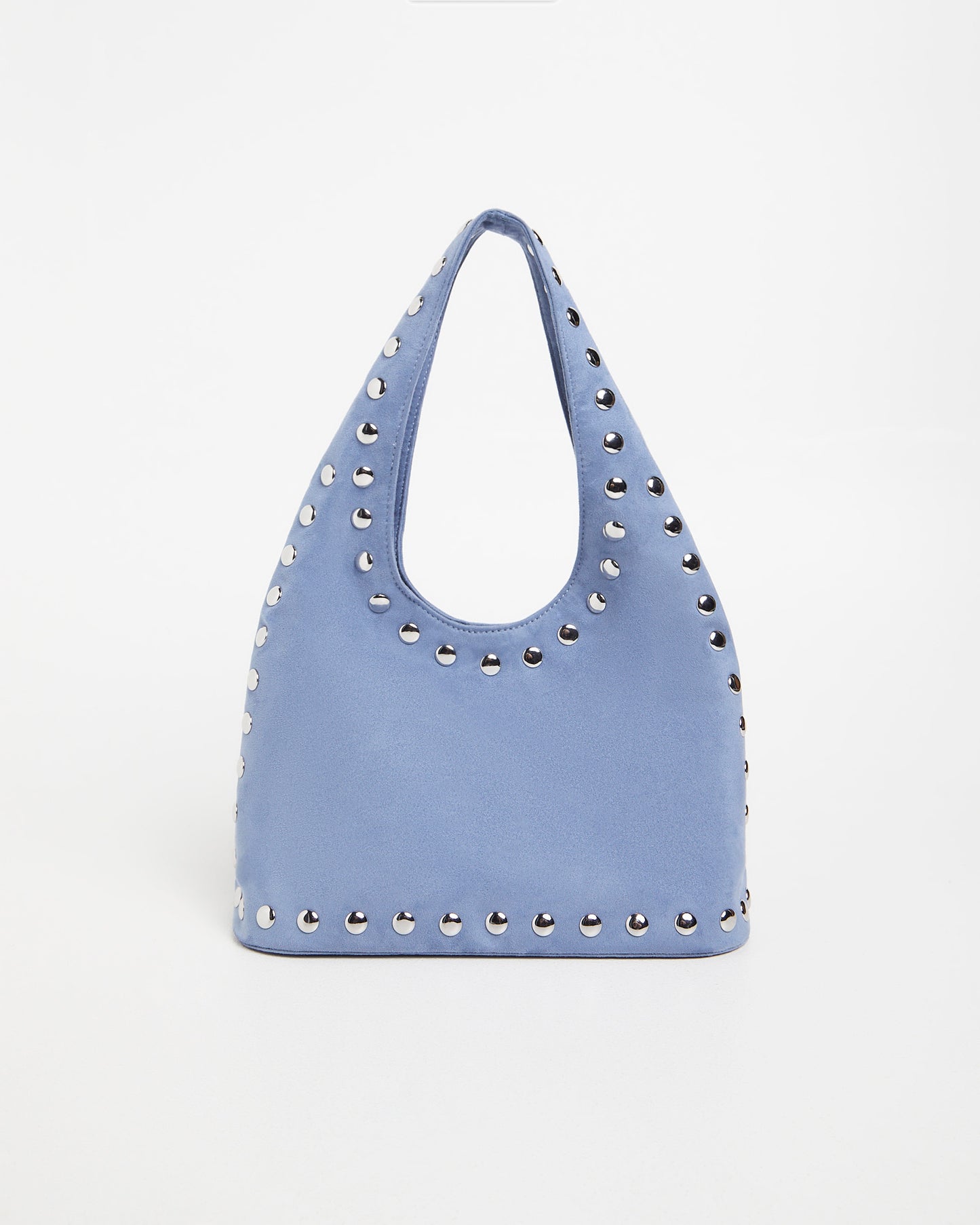 Stud Hobo Shoulder Bag LT BLUE
