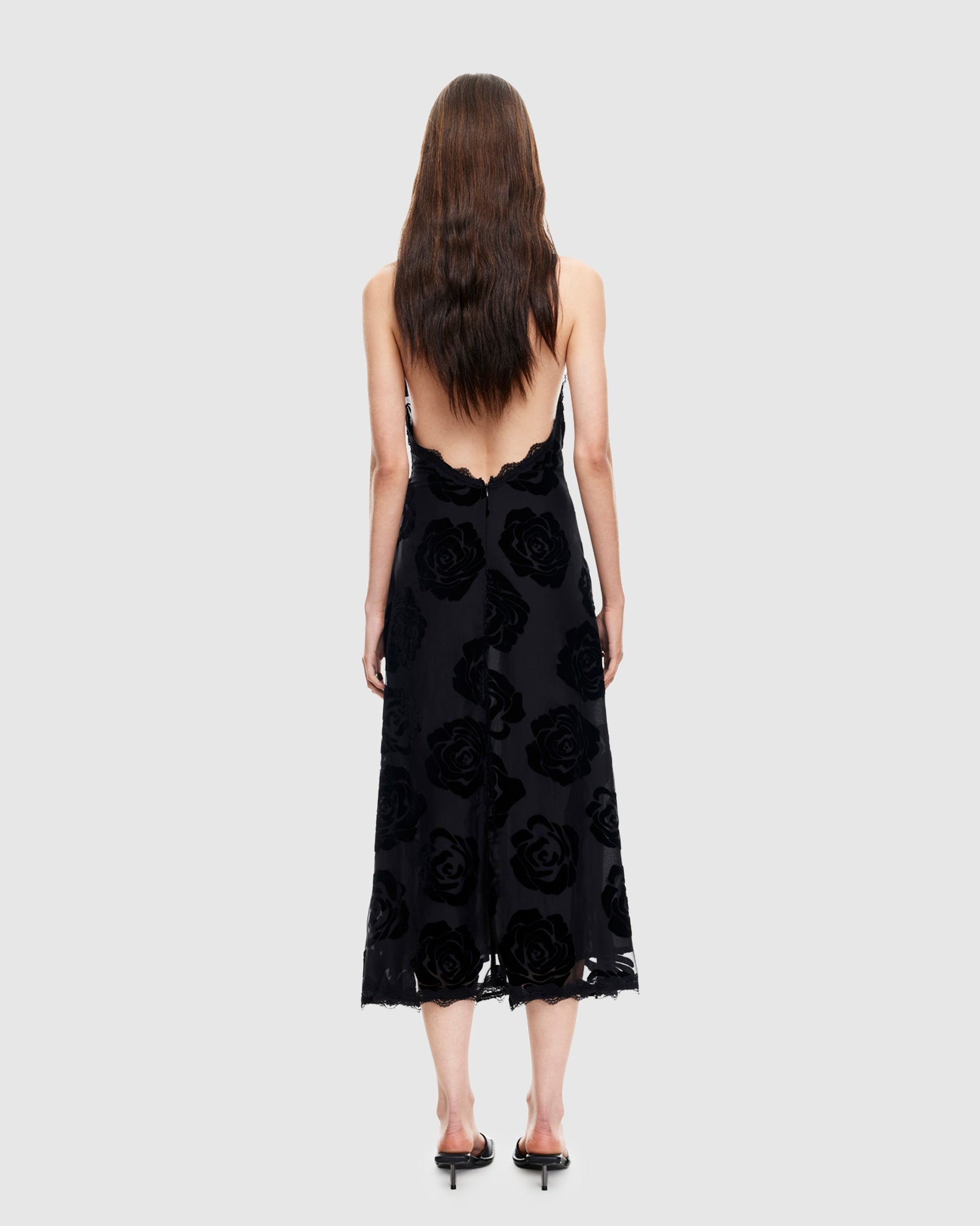 Stars Align Midi Dress BURNT NOIR ROSE