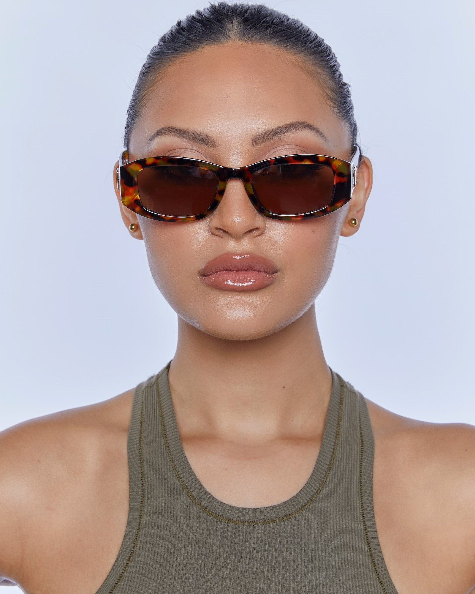 Inez Sunglasses Tort Brown Mono BROWN