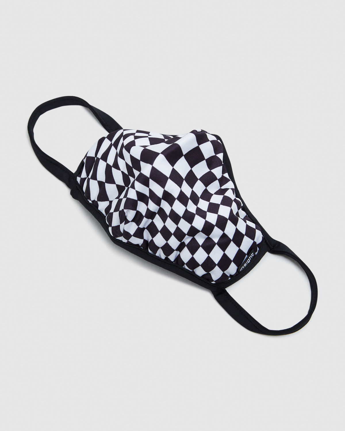 Tripped Out Check Face Mask Black/White WHITE
