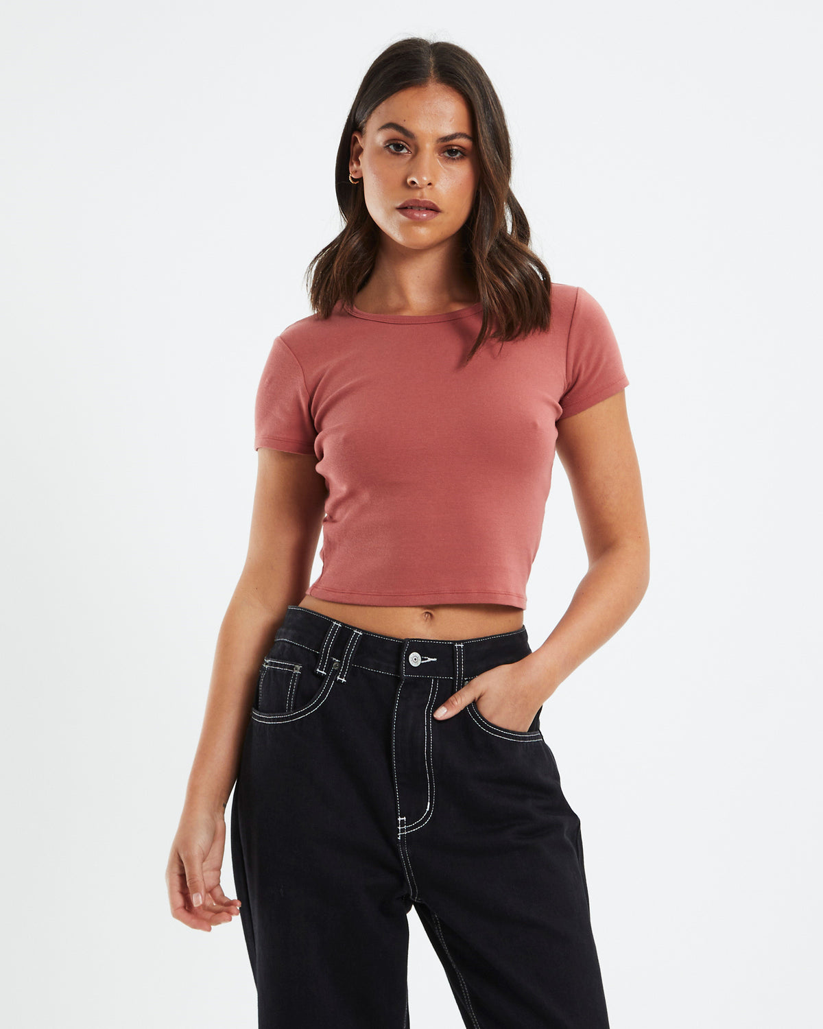 Baby Tee Brick Red RED