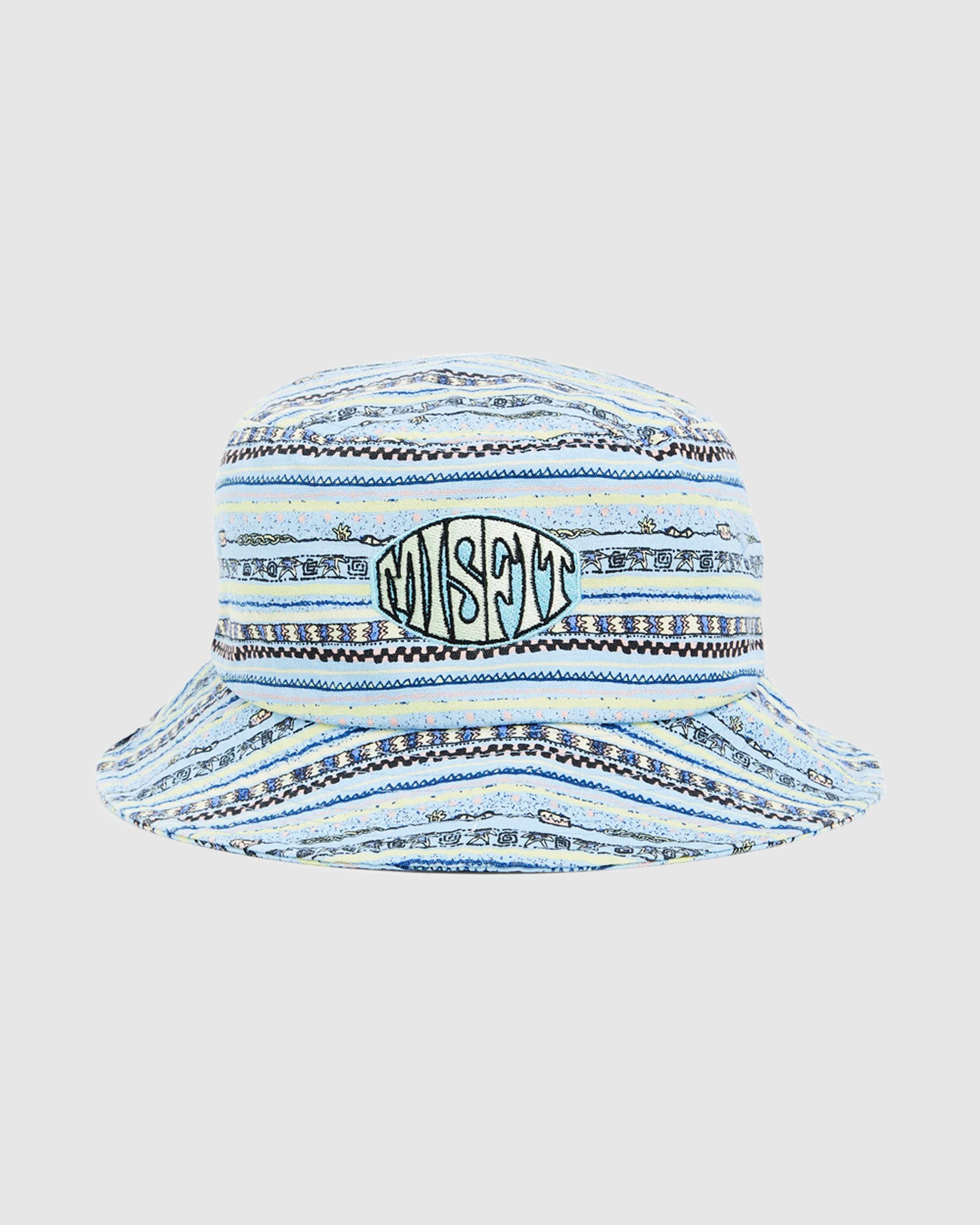 Taboo Printed Bucket Hat Blue BLUE