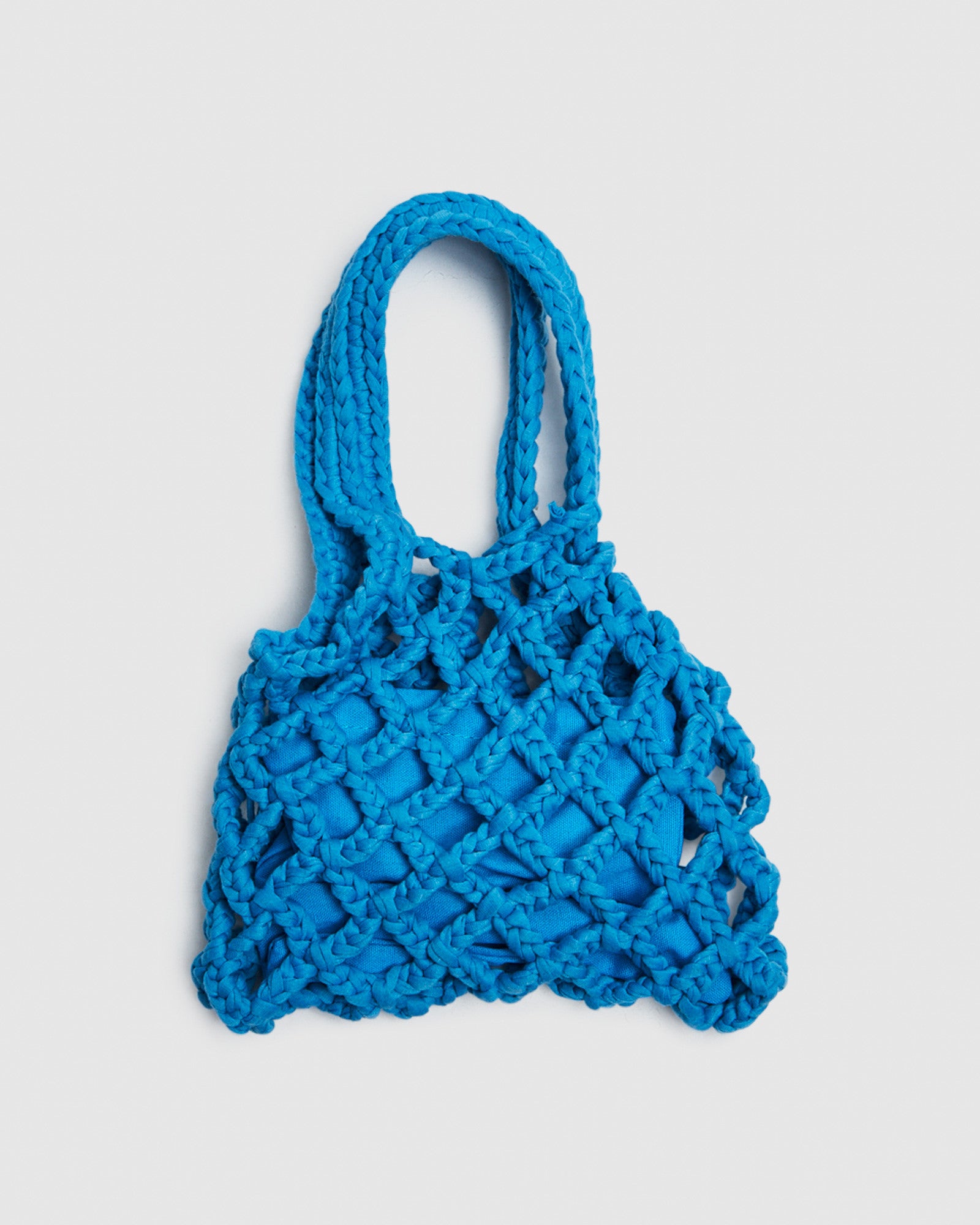 Cage Crochet Mini Bag Blue BLUE