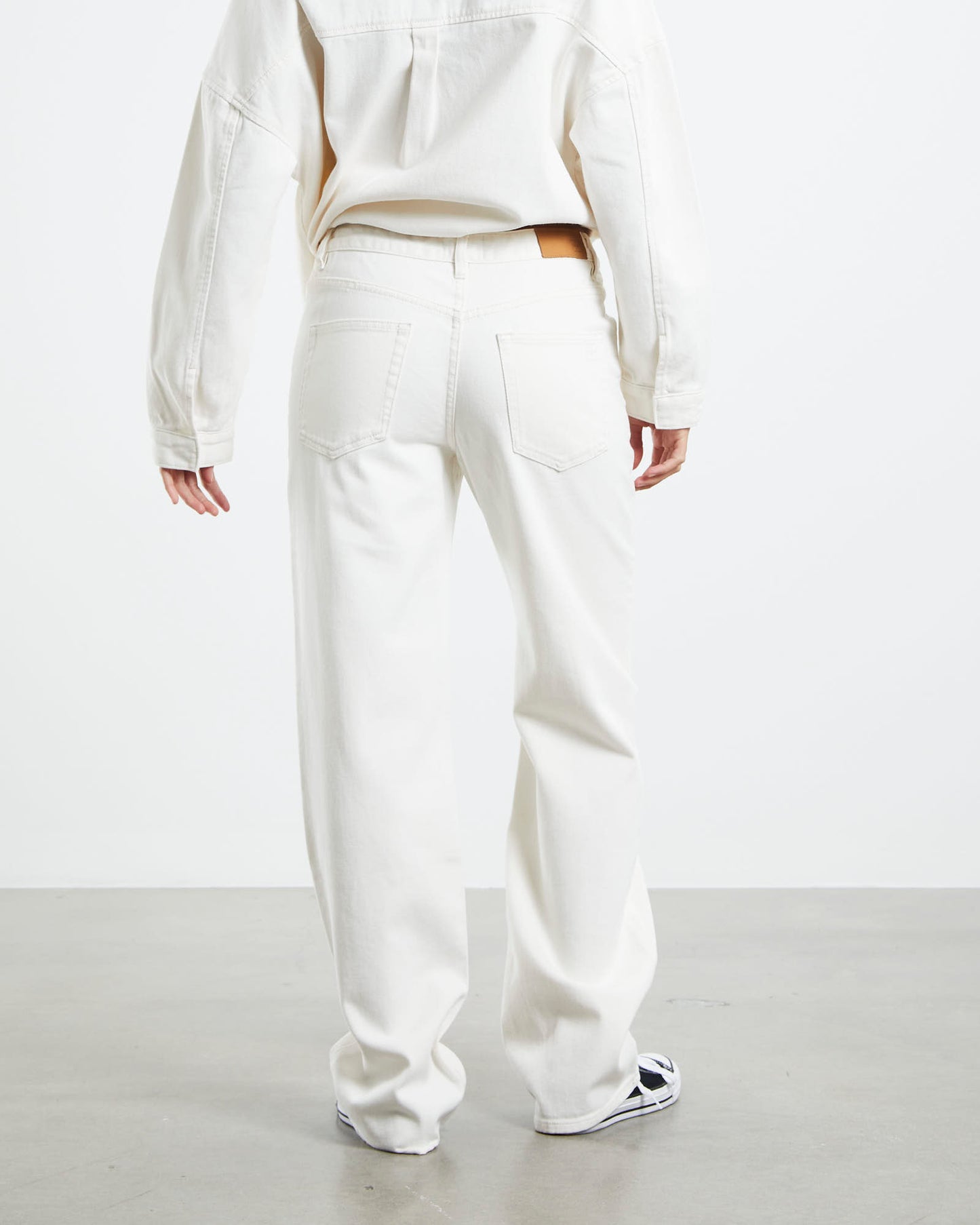 Maya Low Rise Straight Leg Jeans Chalk White