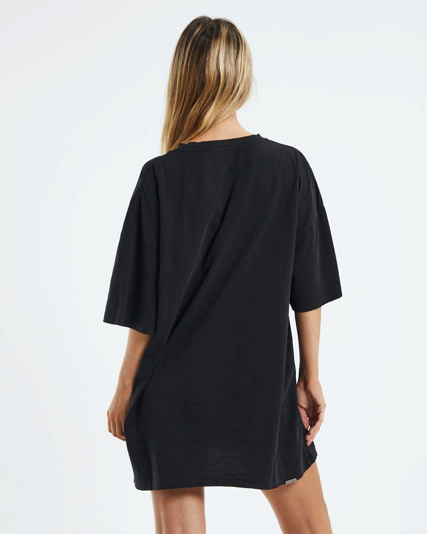 Lightning Eagle T-Shirt Dress Black