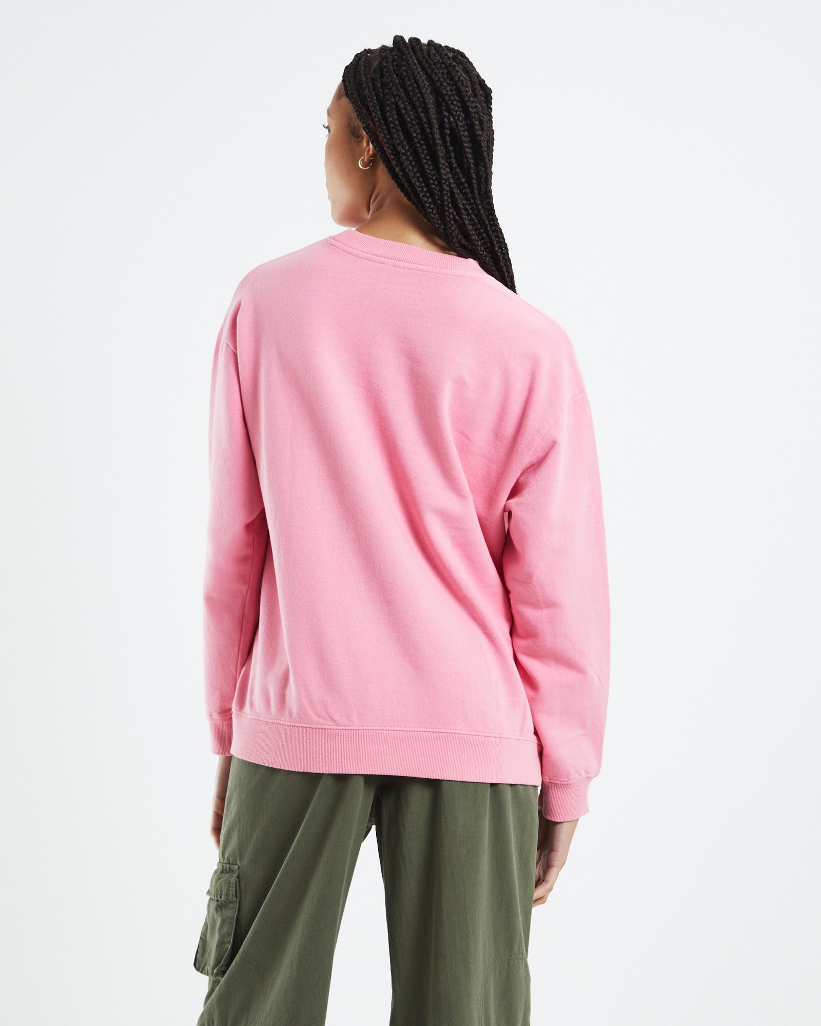 Molly Falls Oversized Crew Jumper Candy Pink CANDY PINK