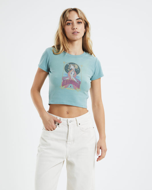 Cosmic Grace Rib Tee Seafoam Green