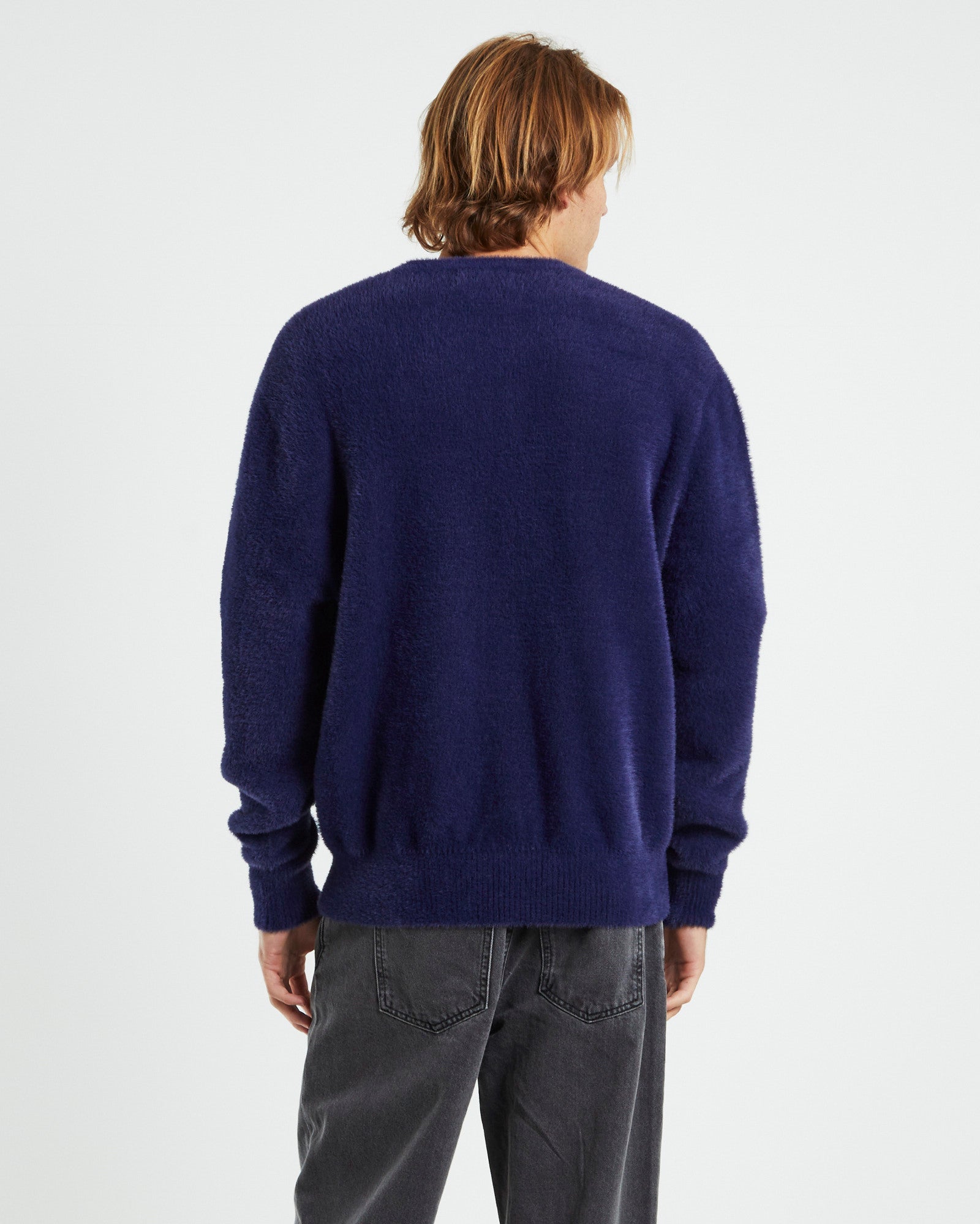 Shag Cardigan Navy NAVY