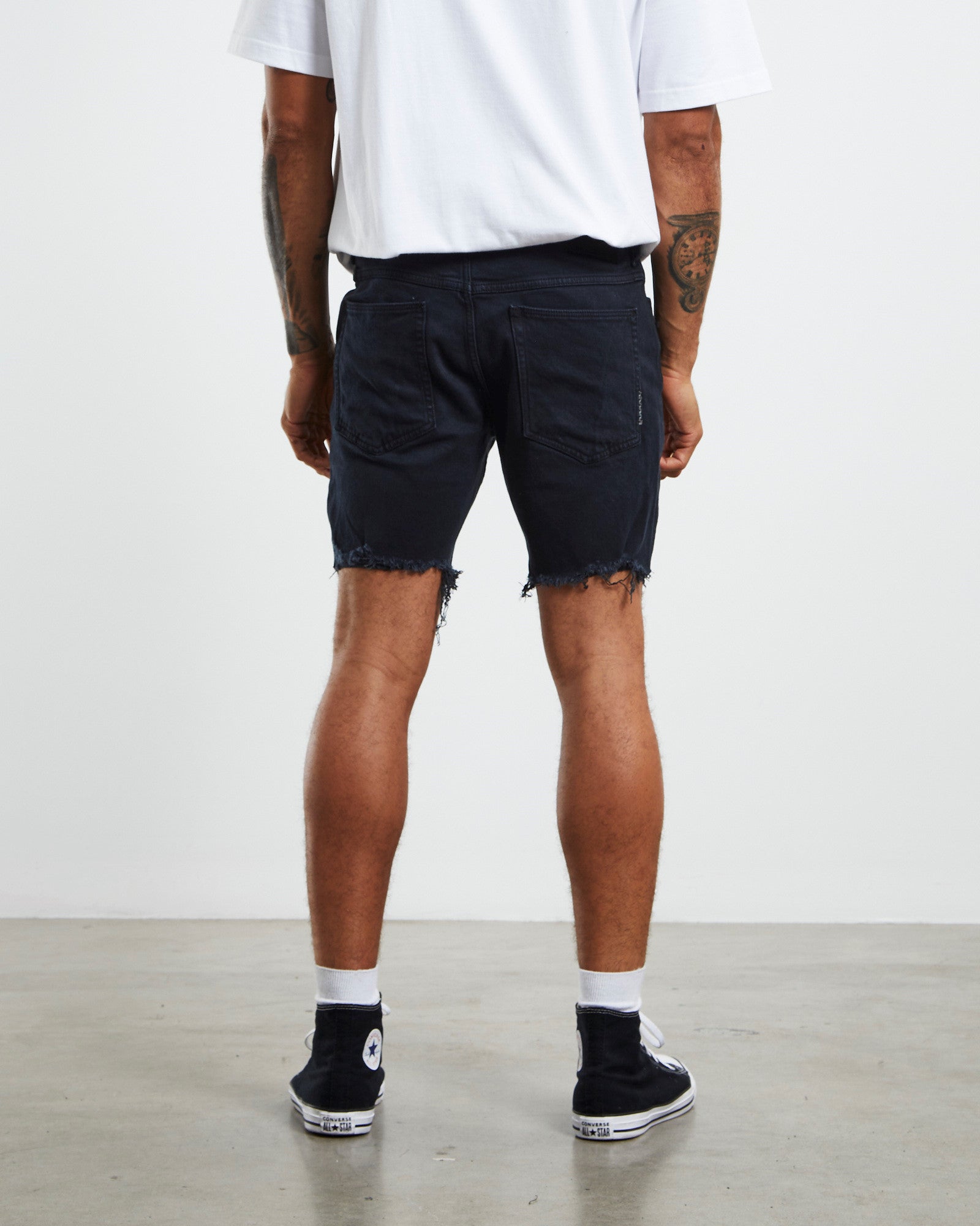 Ray Denim Shorts Cubo Black