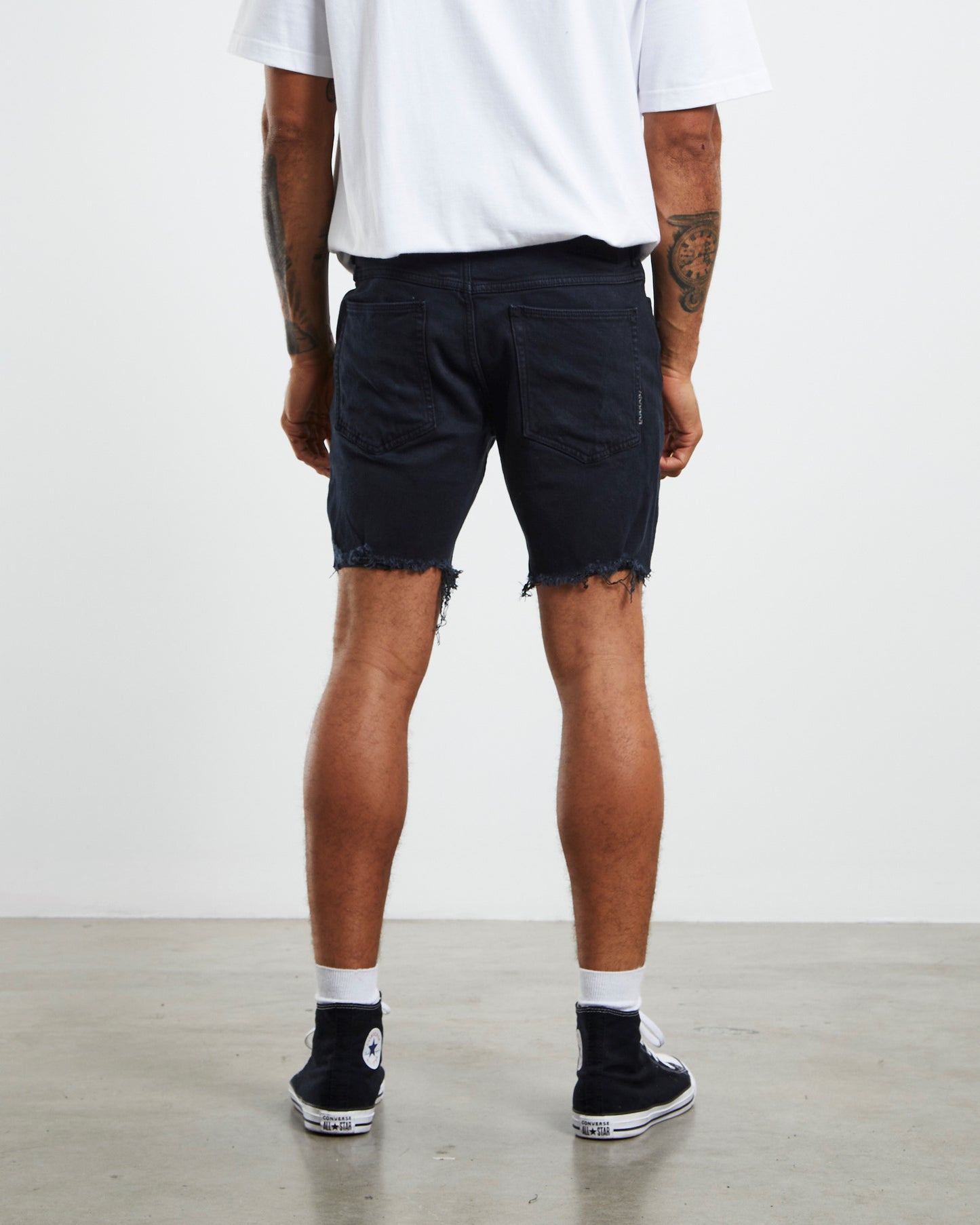 Ray Denim Shorts Cubo Black