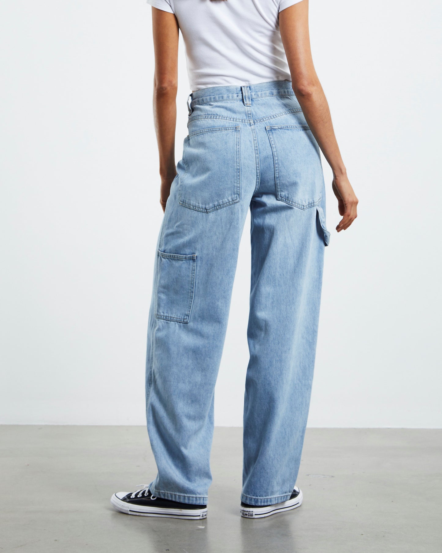 Palmer Relaxed Carpenter Jeans Worn Blue