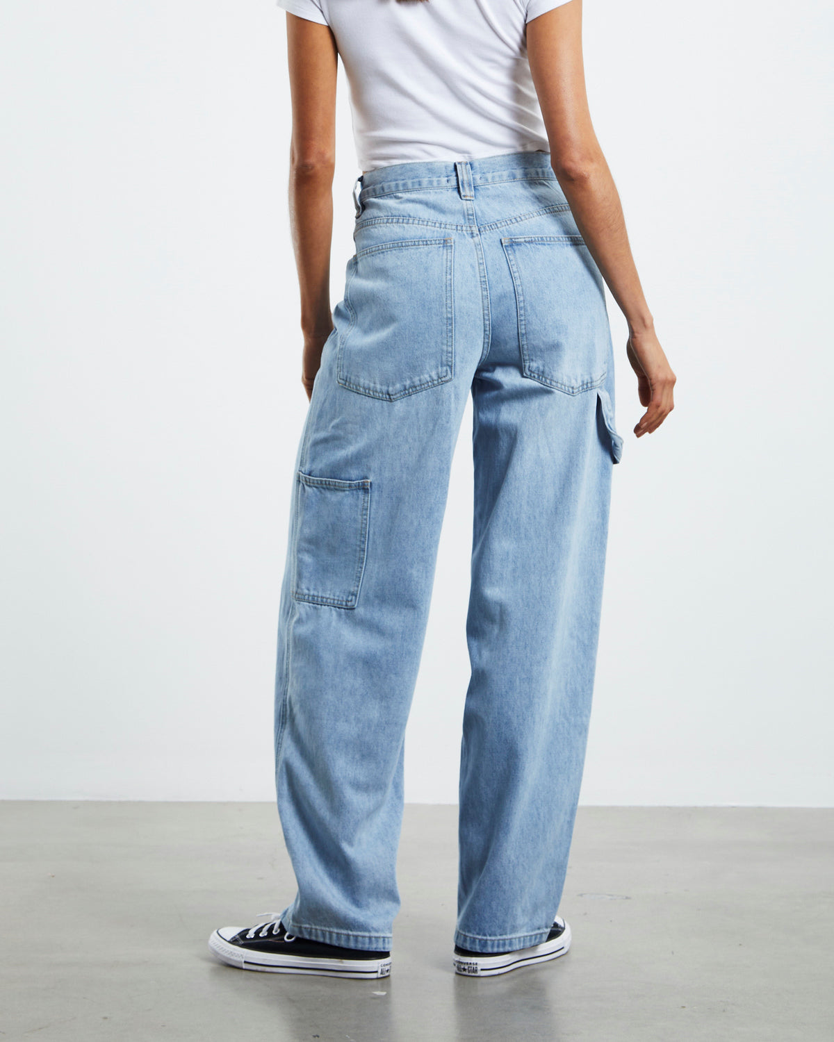 Palmer Relaxed Carpenter Jeans Worn Blue BLUE